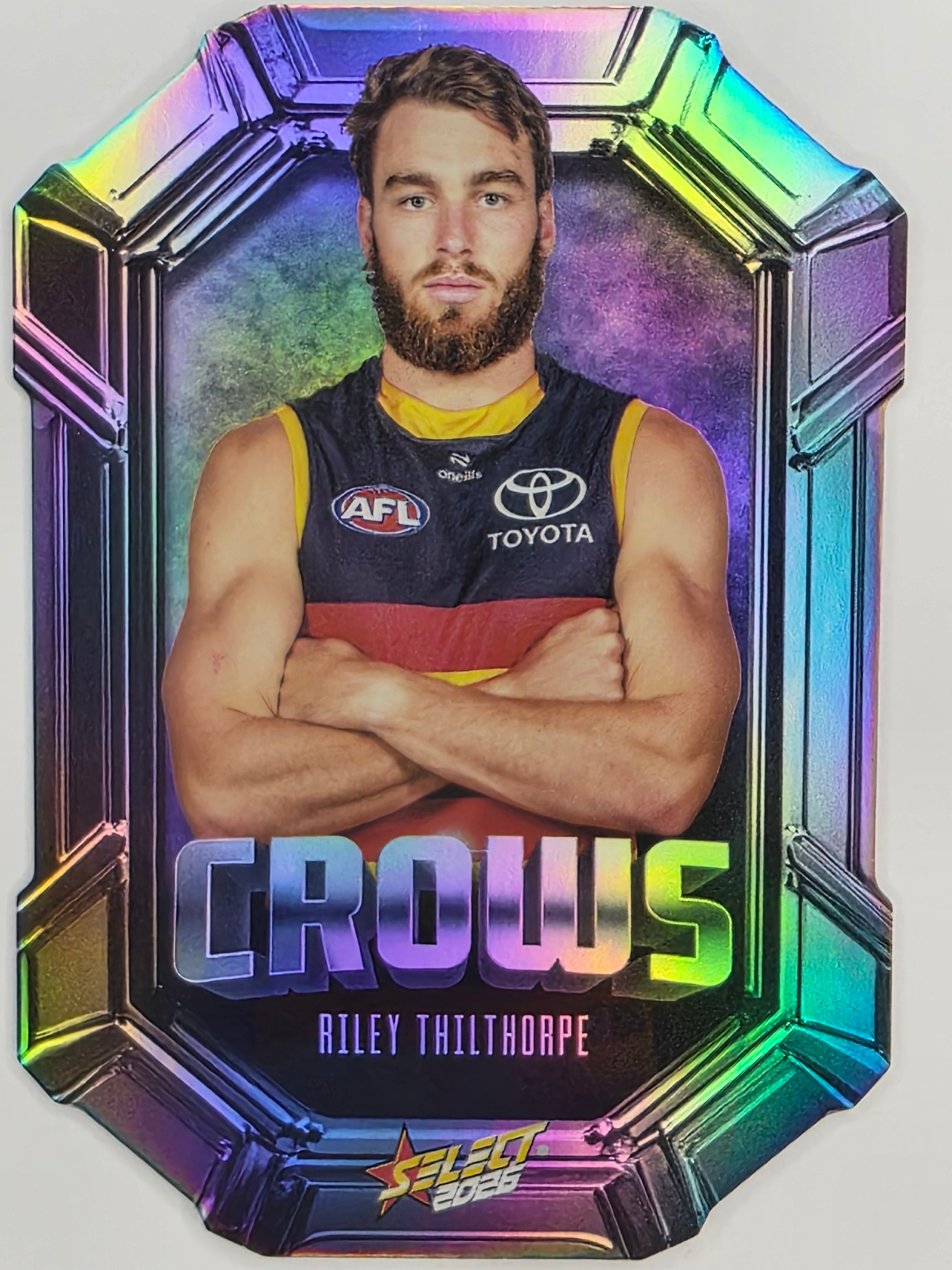2026 AFL Footy Stars Octane Team Colours O8 Riley Thilthorpe - Adelaide Crows