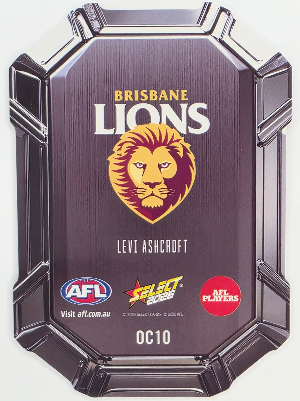 2026 AFL Footy Stars Octane Team Colours O10 Levi Ashcroft - Brisbane Lions