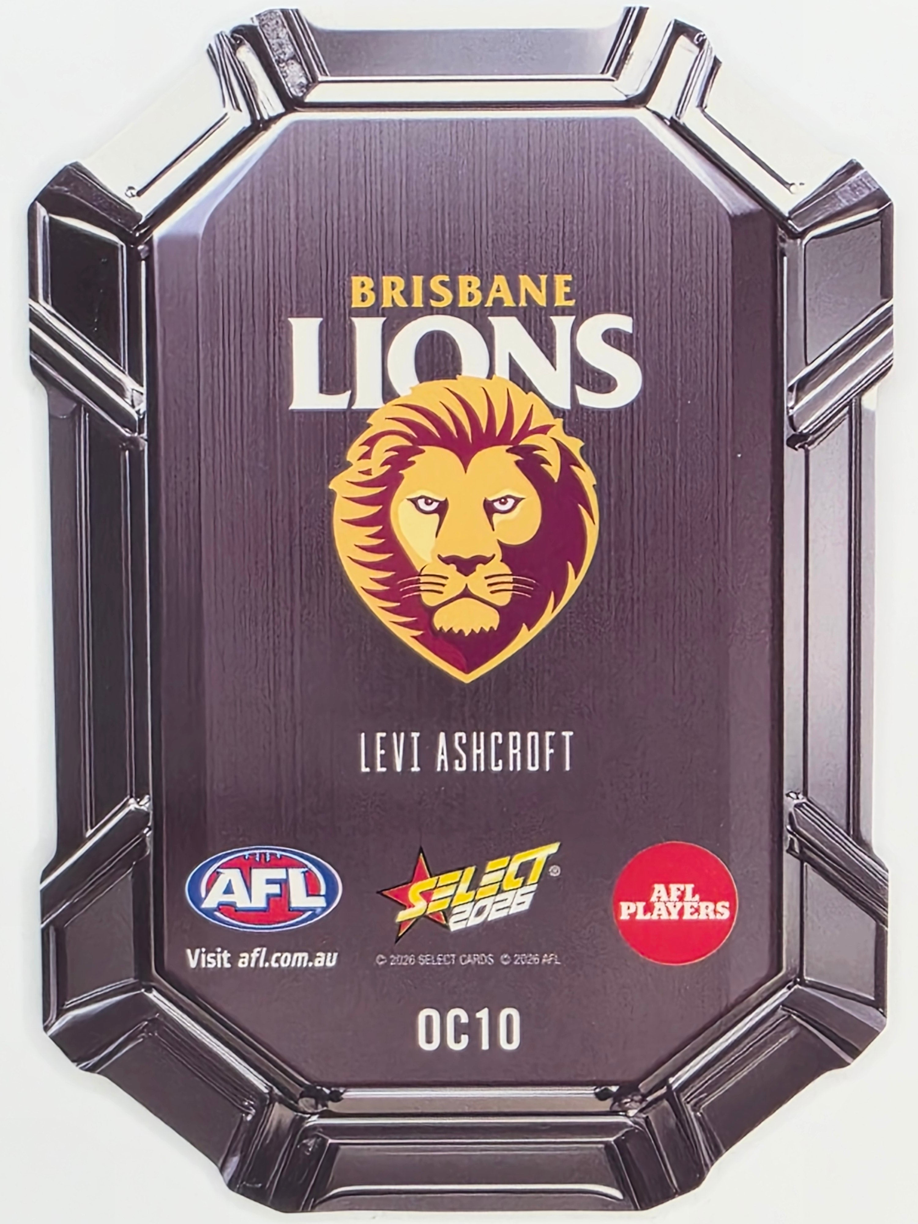 2026 AFL Footy Stars Octane Team Colours O10 Levi Ashcroft - Brisbane Lions