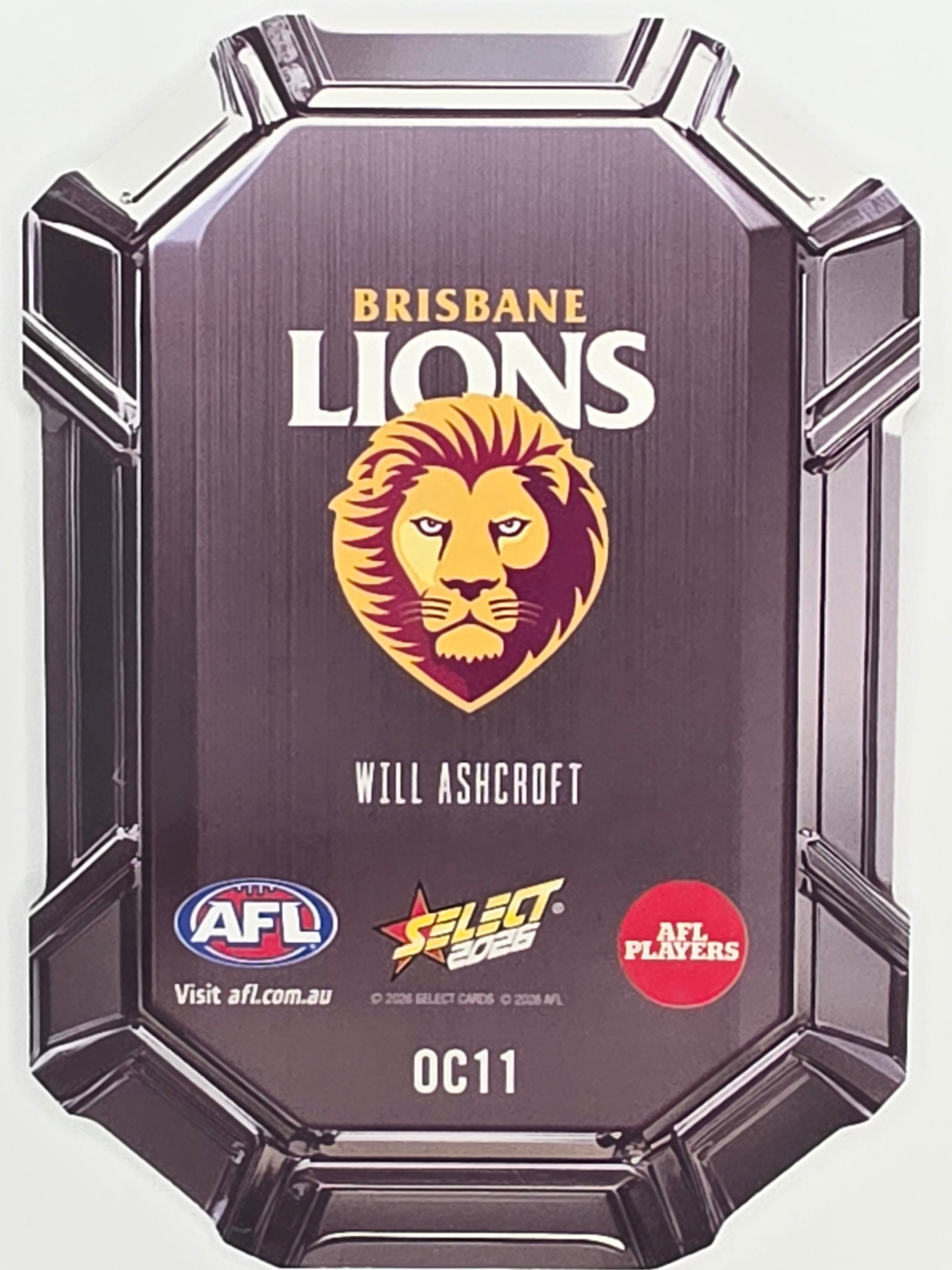 2026 AFL Footy Stars Octane Team Colours O11 Will Ashcroft - Brisbane Lions