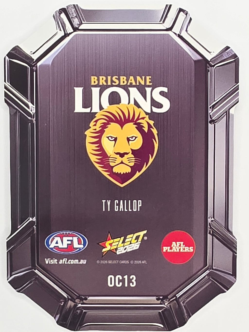 2026 AFL Footy Stars Octane Team Colours O13 Ty Gallop - Brisbane Lions