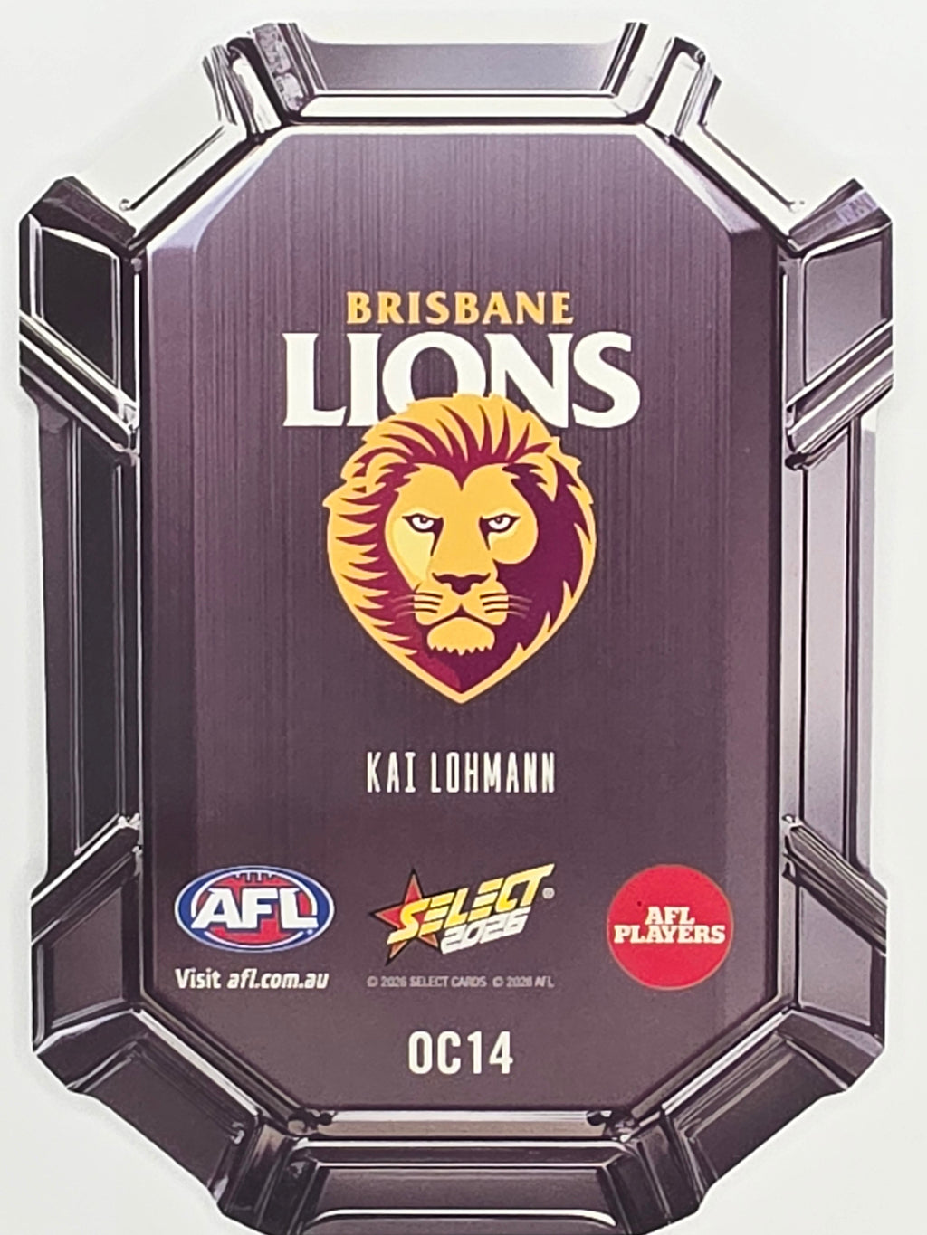 2026 AFL Footy Stars Octane Team Colours O14 Kai Lohmann - Brisbane Lions