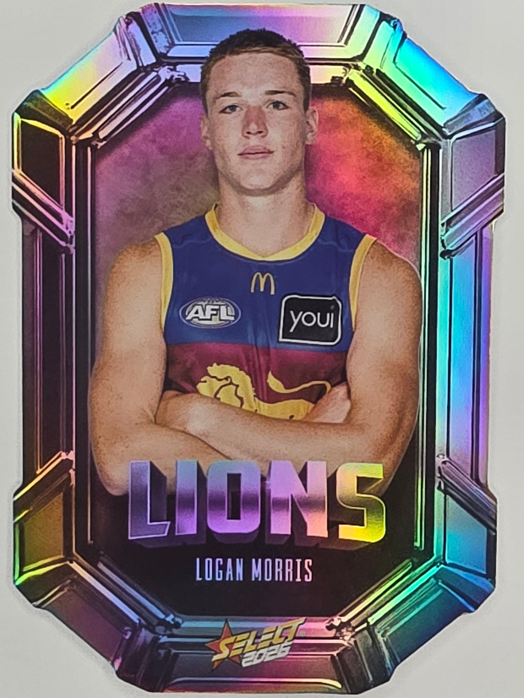 2026 AFL Footy Stars Octane Team Colours O16 Logan Morris - Brisbane Lions