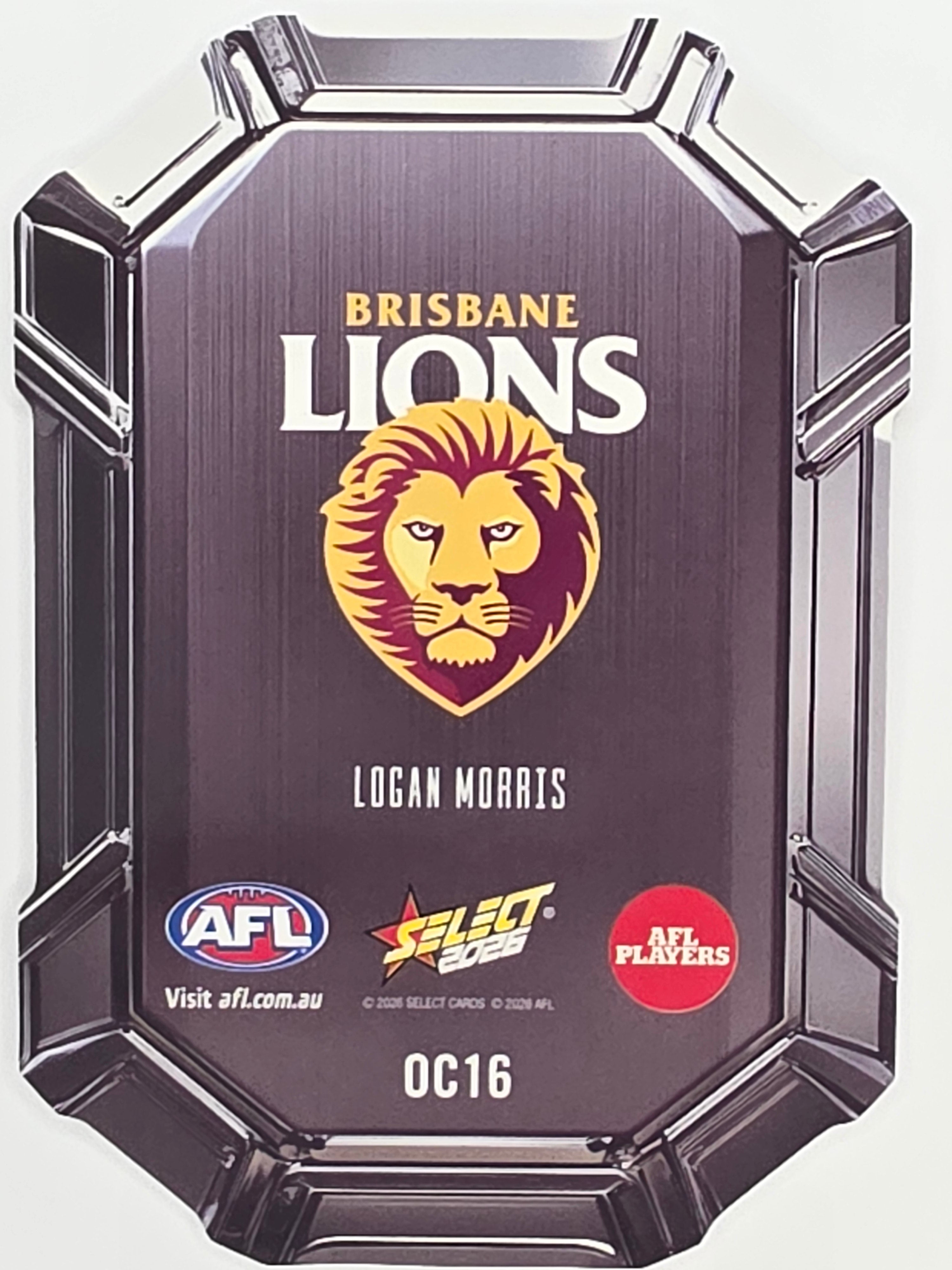 2026 AFL Footy Stars Octane Team Colours O16 Logan Morris - Brisbane Lions