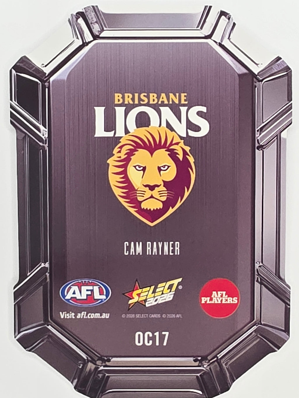 2026 AFL Footy Stars Octane Team Colours O17 Cam Rayner - Brisbane Lions