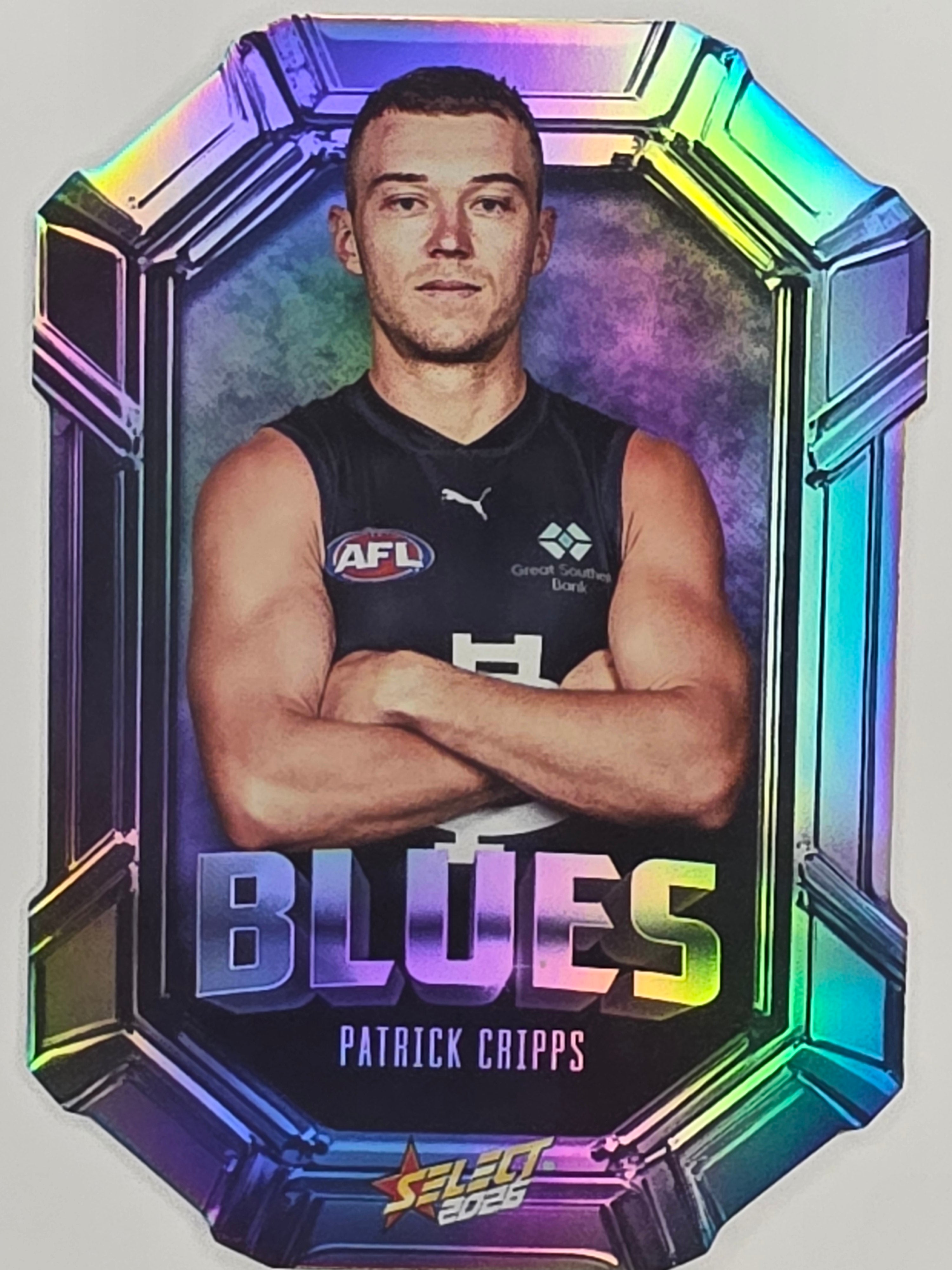2026 AFL Footy Stars Octane Team Colours O20 Patrick Cripps - Carlton Blues