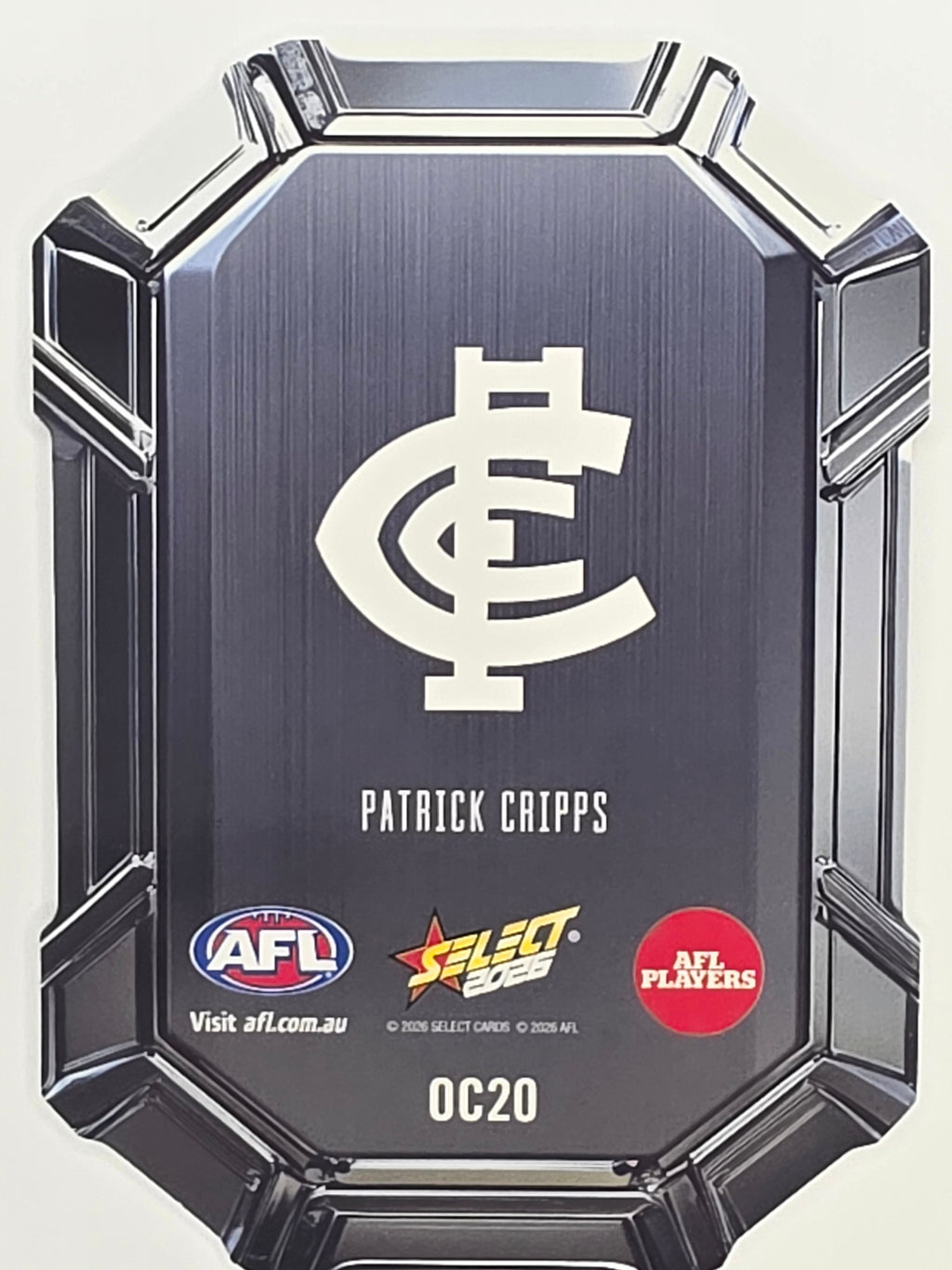 2026 AFL Footy Stars Octane Team Colours O20 Patrick Cripps - Carlton Blues