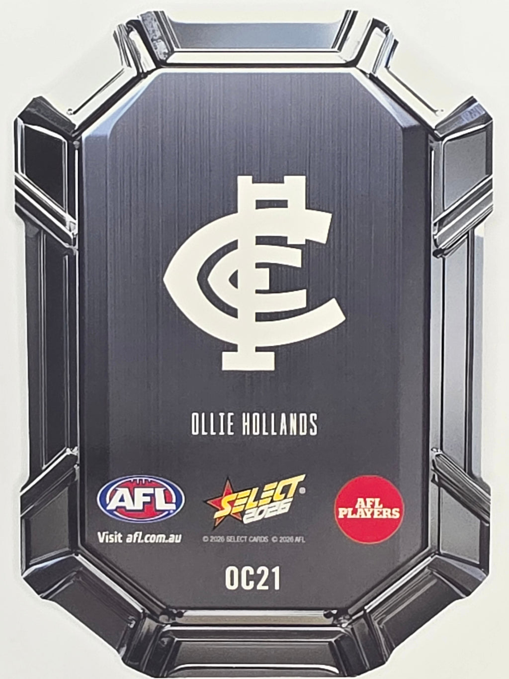 2026 AFL Footy Stars Octane Team Colours O21 Ollie Hollands - Carlton Blues
