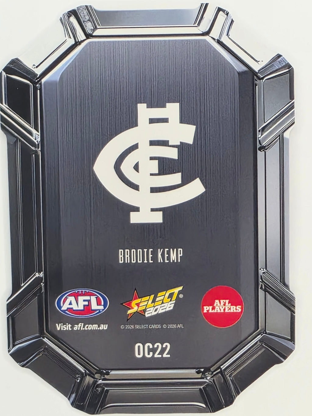 2026 AFL Footy Stars Octane Team Colours O22 Brodie Kemp - Carlton Blues