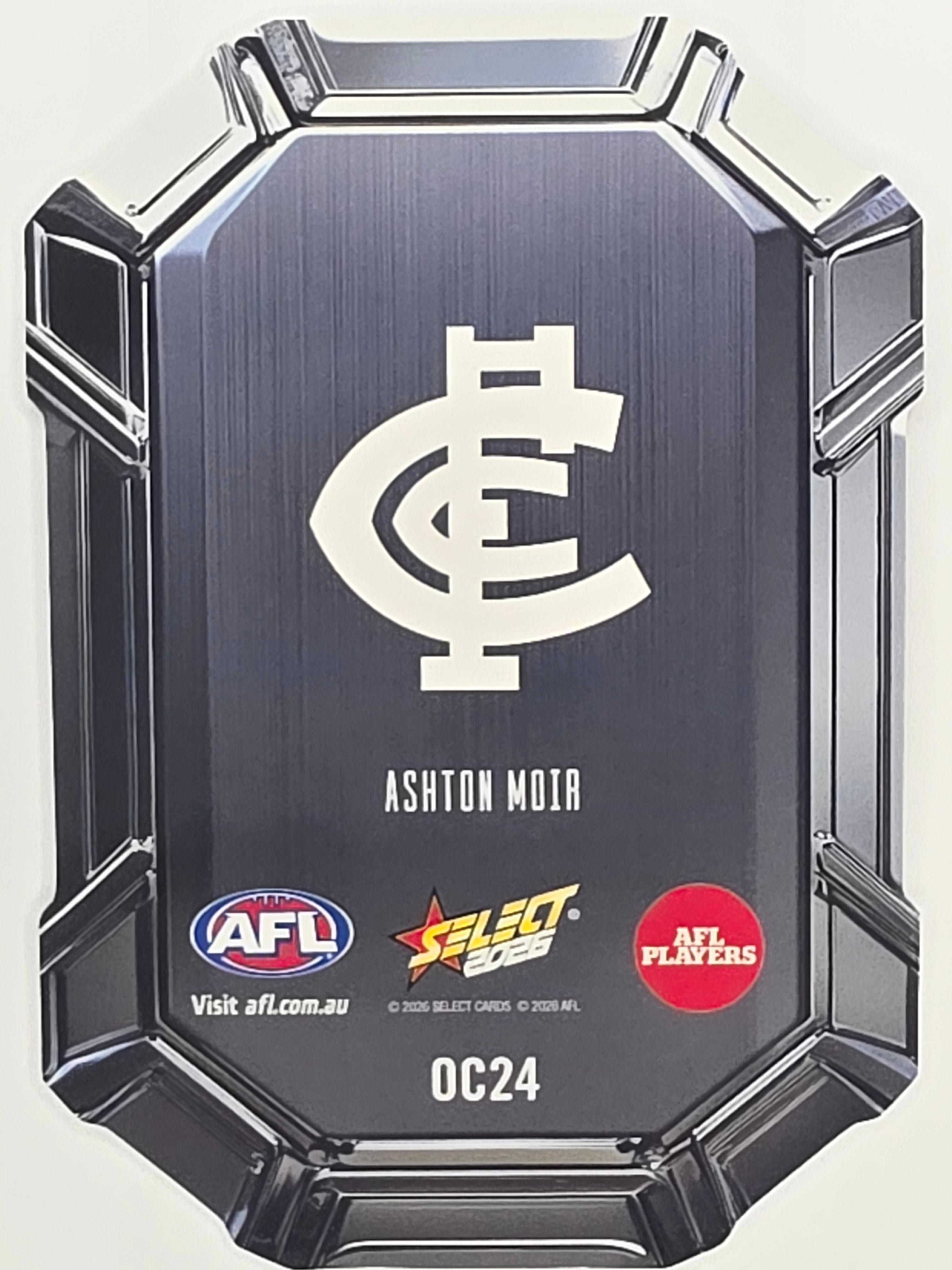 2026 AFL Footy Stars Octane Team Colours O24 Ashton Moir - Carlton Blues