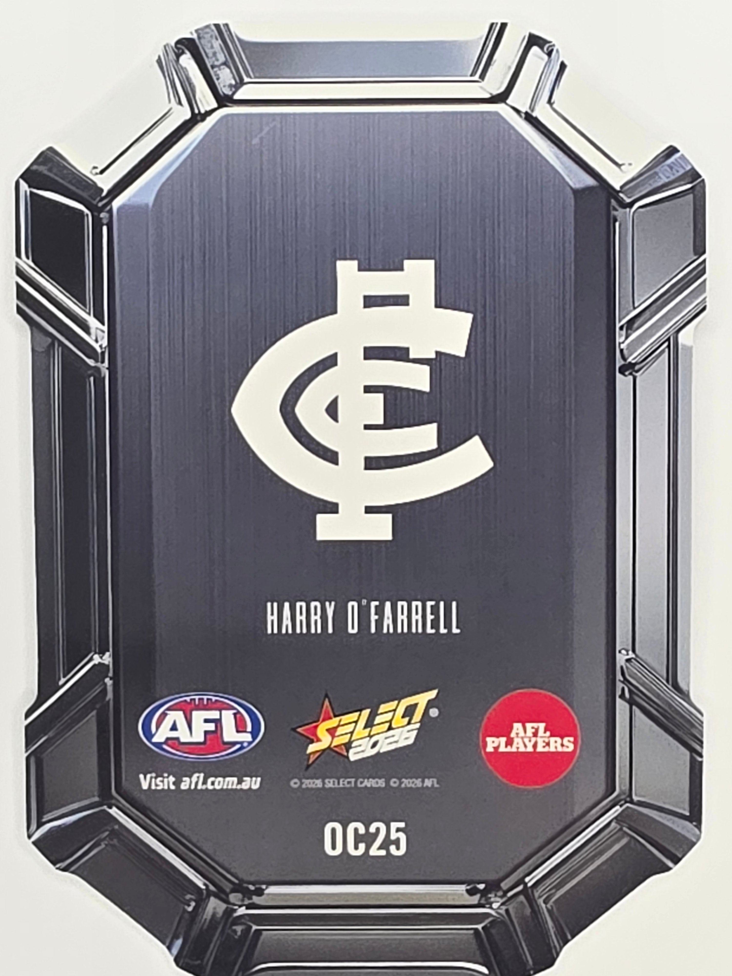 2026 AFL Footy Stars Octane Team Colours O25 Harry O’Farrell - Carlton Blues