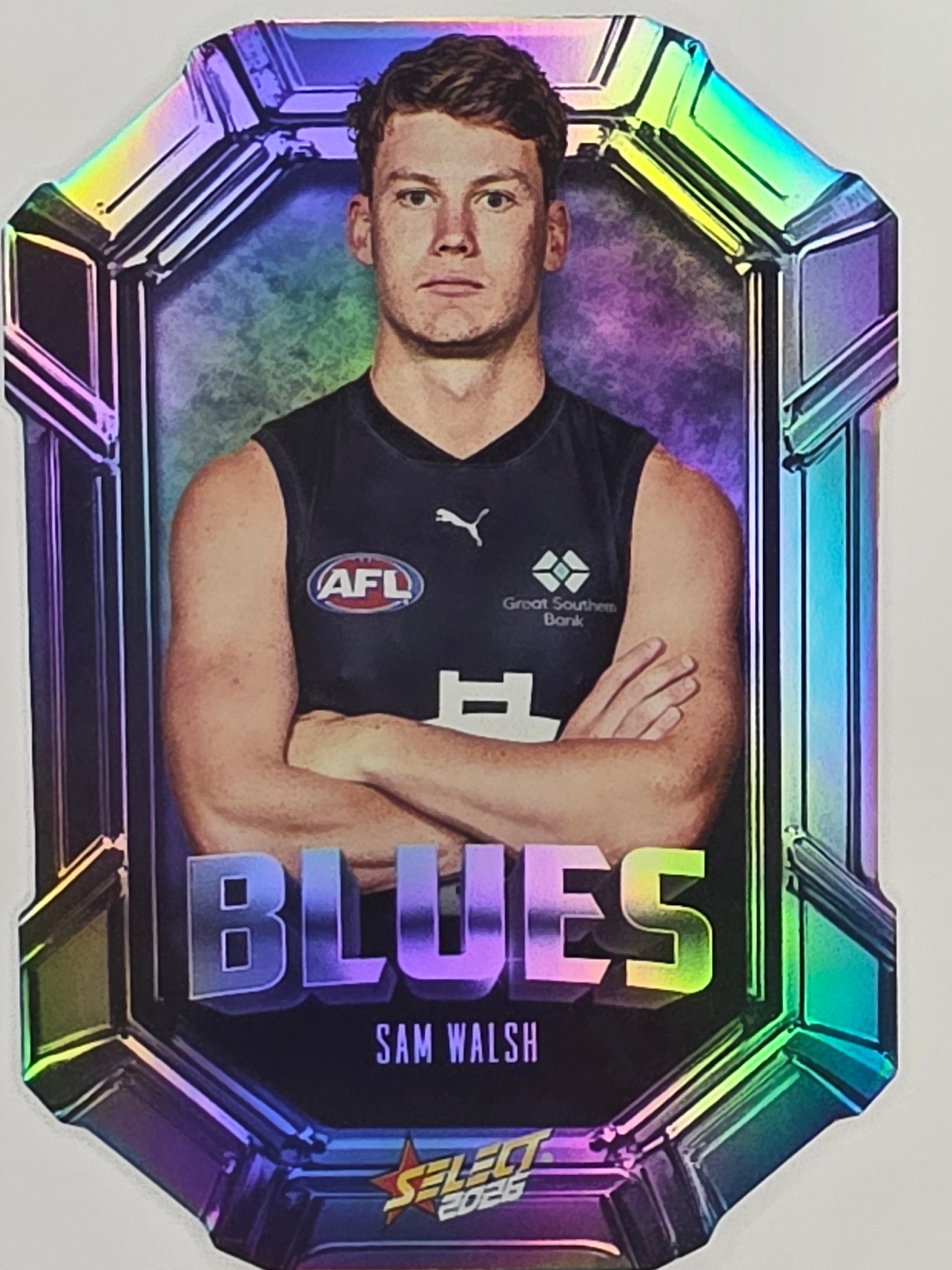 2026 AFL Footy Stars Octane Team Colours O27 Sam Walsh - Carlton Blues
