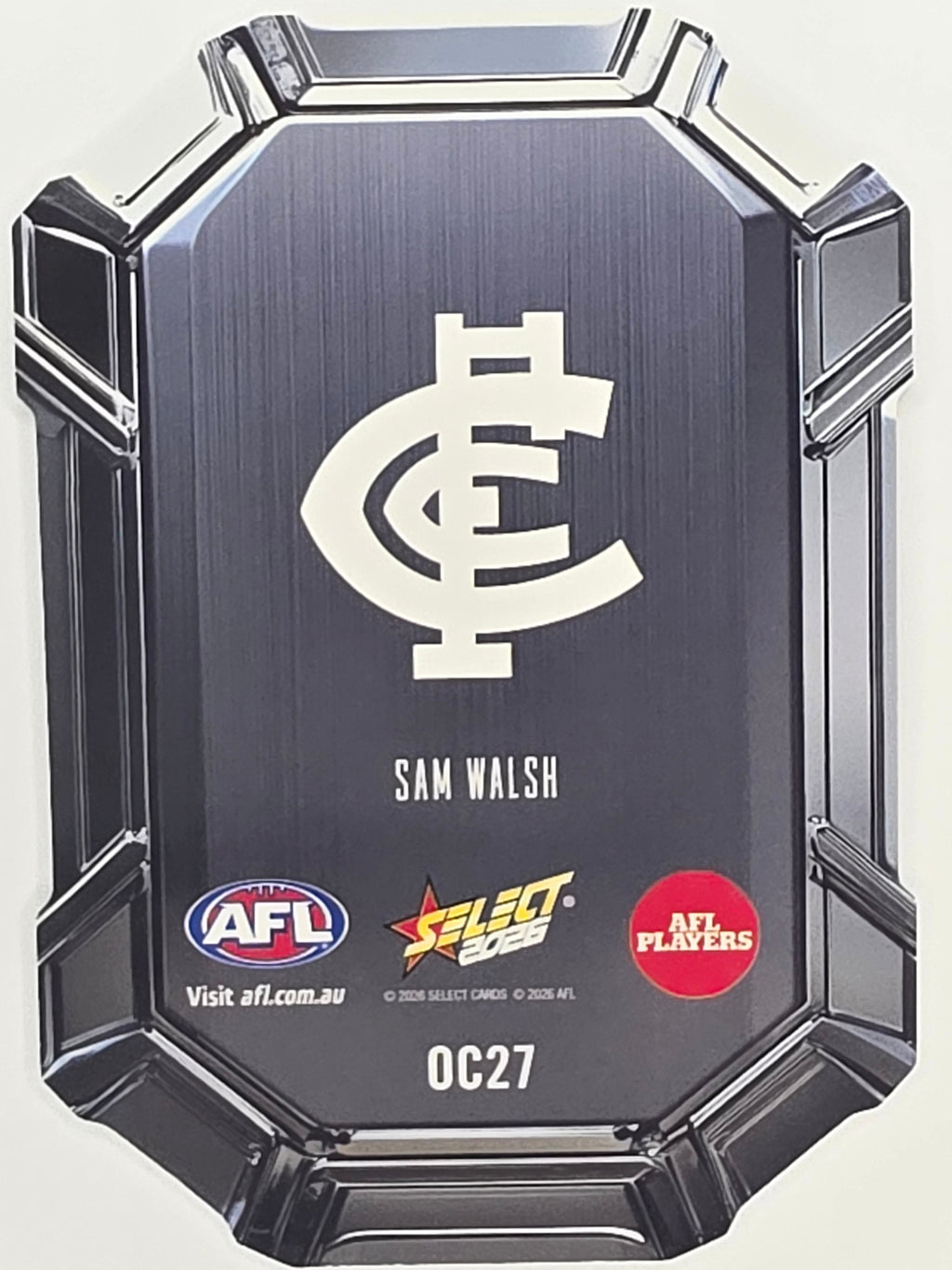 2026 AFL Footy Stars Octane Team Colours O27 Sam Walsh - Carlton Blues