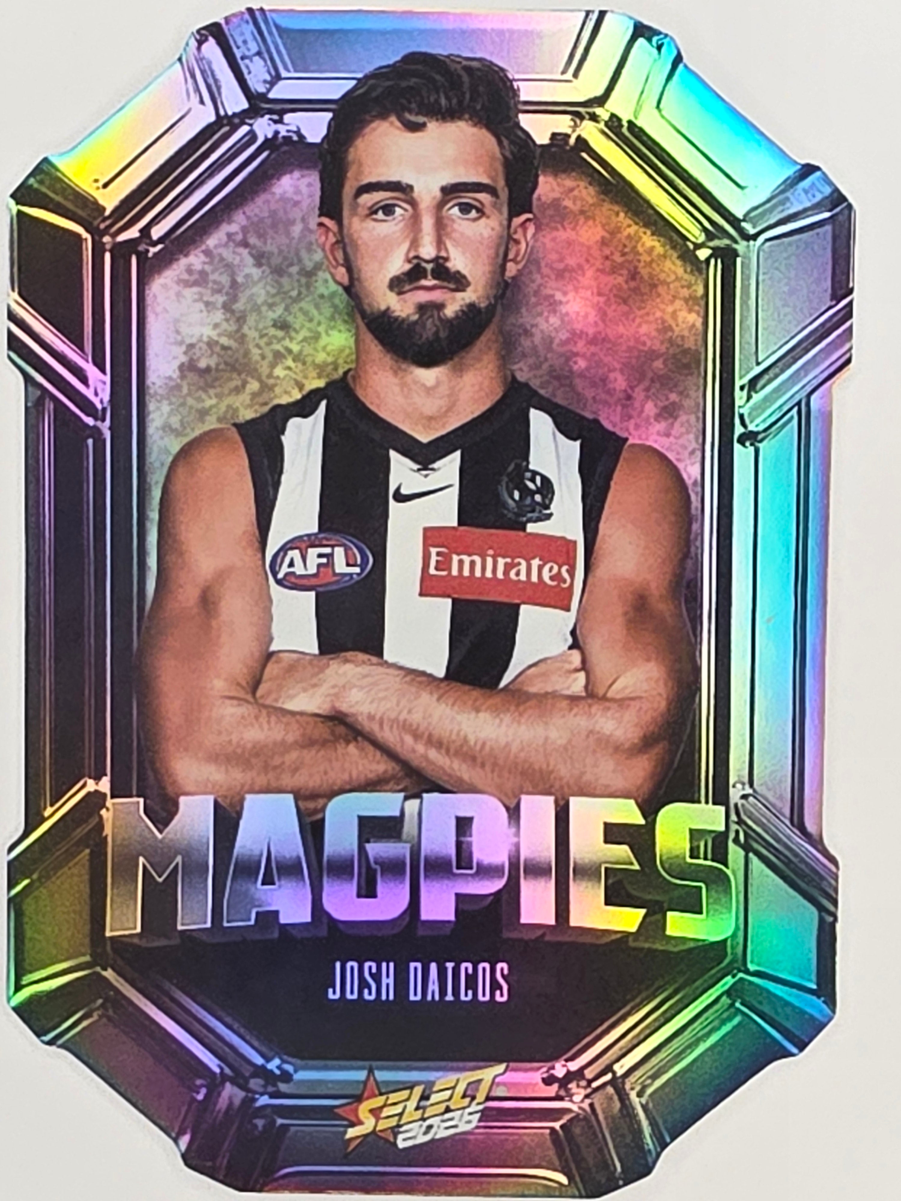 2026 AFL Footy Stars Octane Team Colours O28 Josh Daicos - Collingwood Magpies