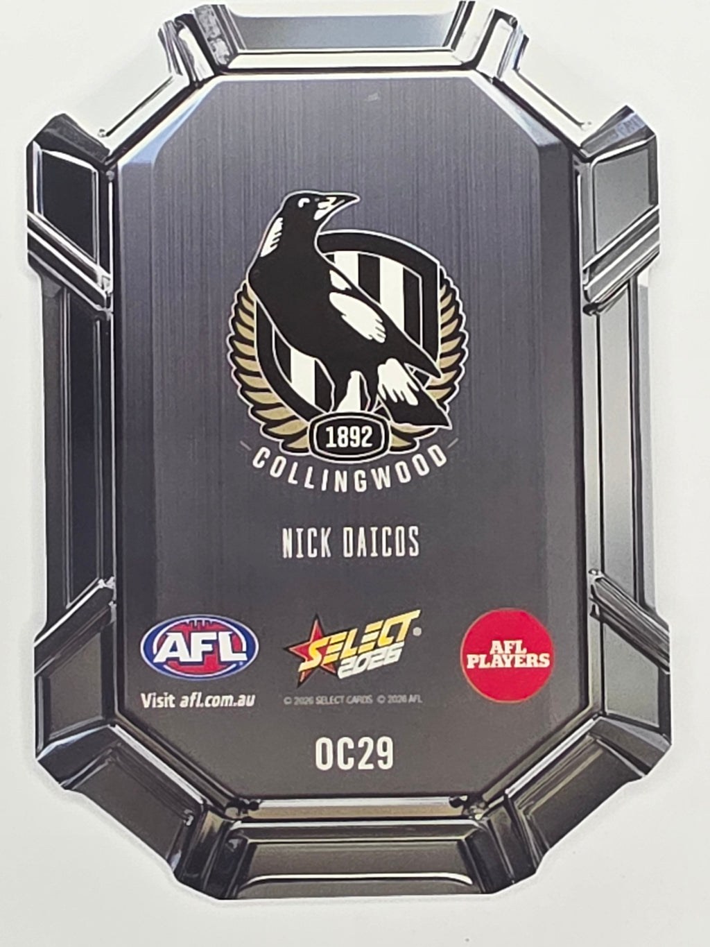 2026 AFL Footy Stars Octane Team Colours O29 Nick Daicos - Collingwood Magpies