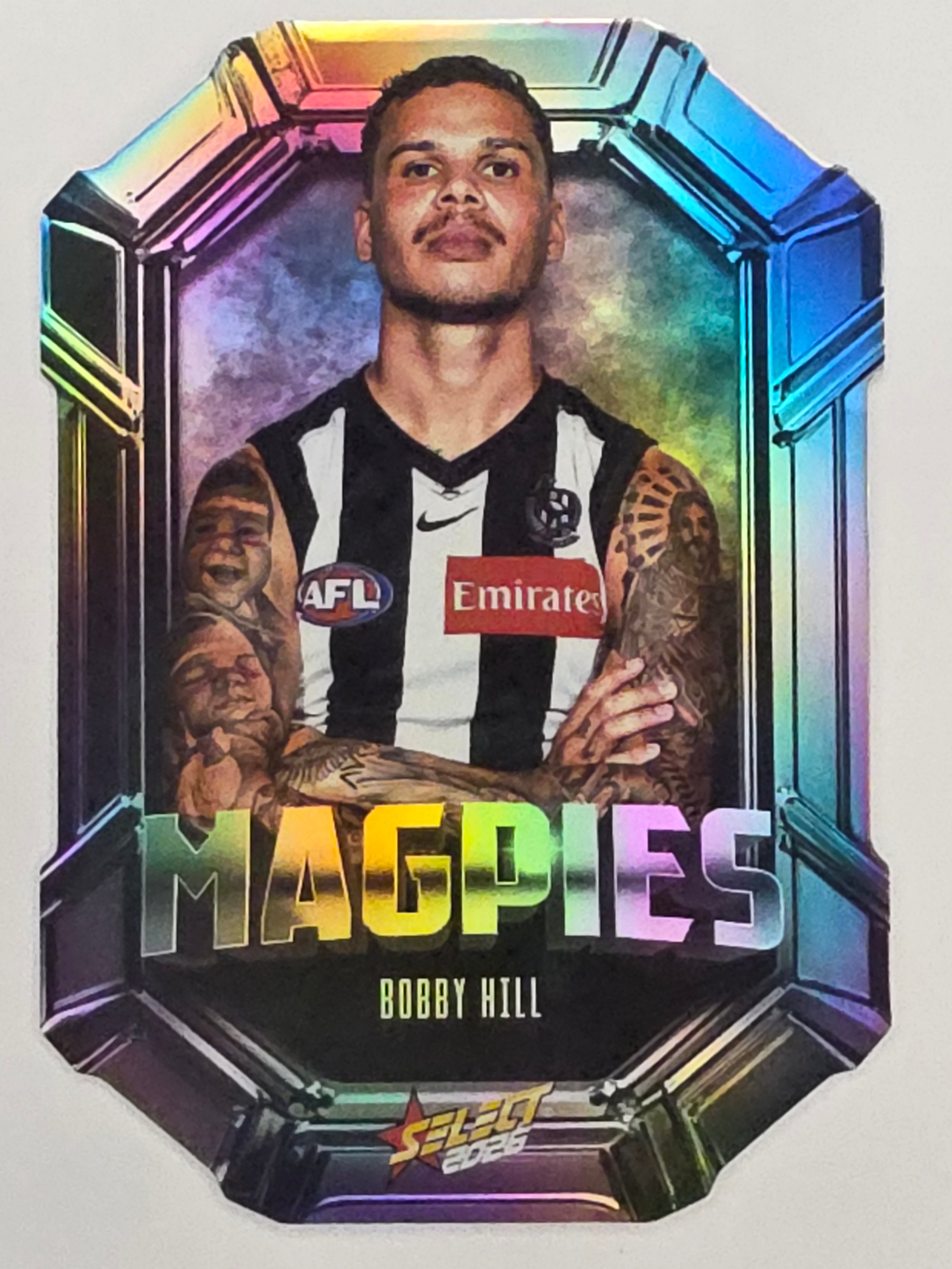 2026 AFL Footy Stars Octane Team Colours O30 Bobby Hill - Collingwood Magpies