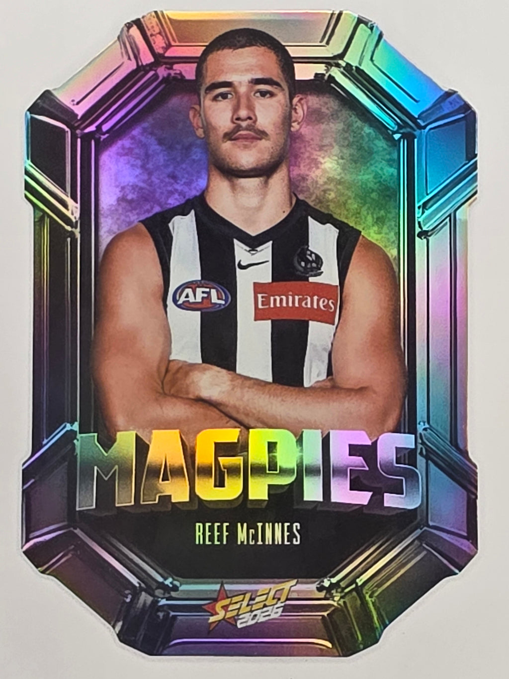 2026 AFL Footy Stars Octane Team Colours O33 Reef McInnes - Collingwood Magpies