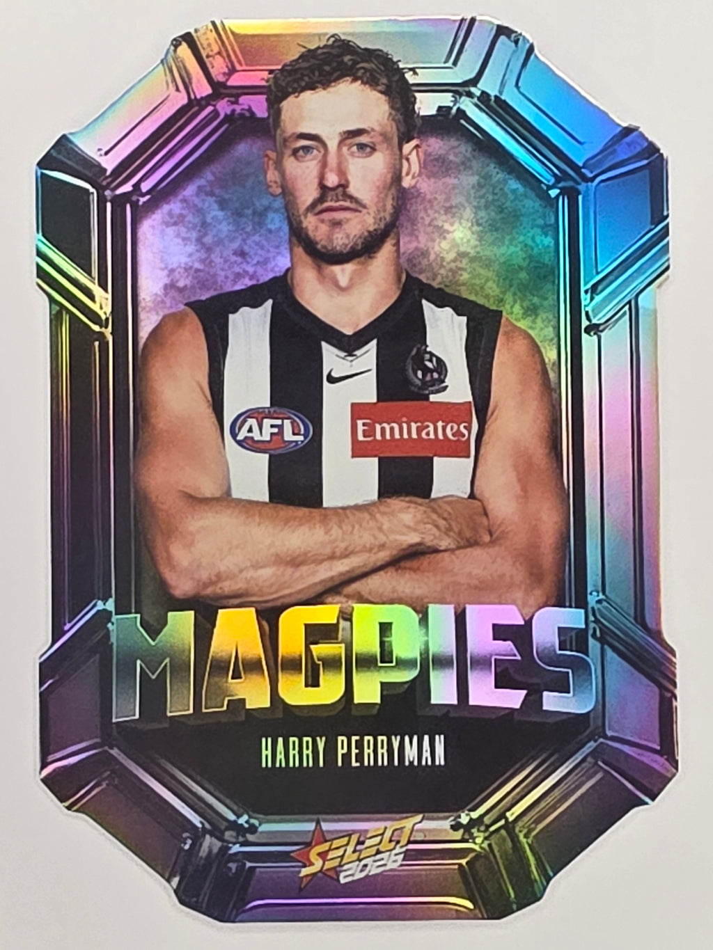 2026 AFL Footy Stars Octane Team Colours O35 Harry Perryman - Collingwood Magpies