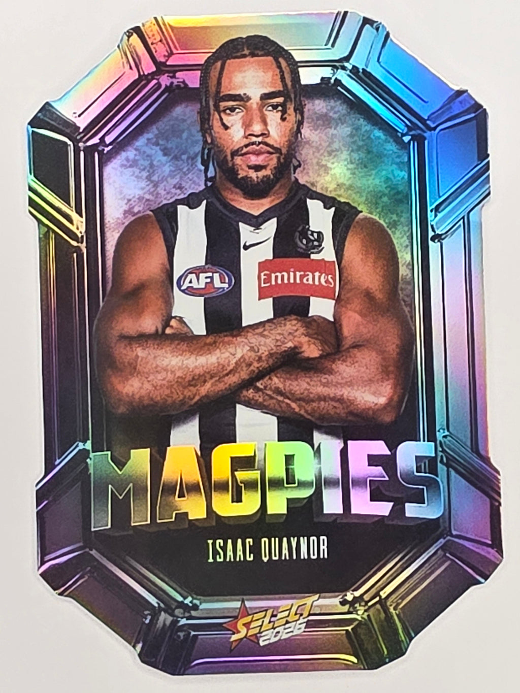 2026 AFL Footy Stars Octane Team Colours O36 Isaac Quaynor - Collingwood Magpies