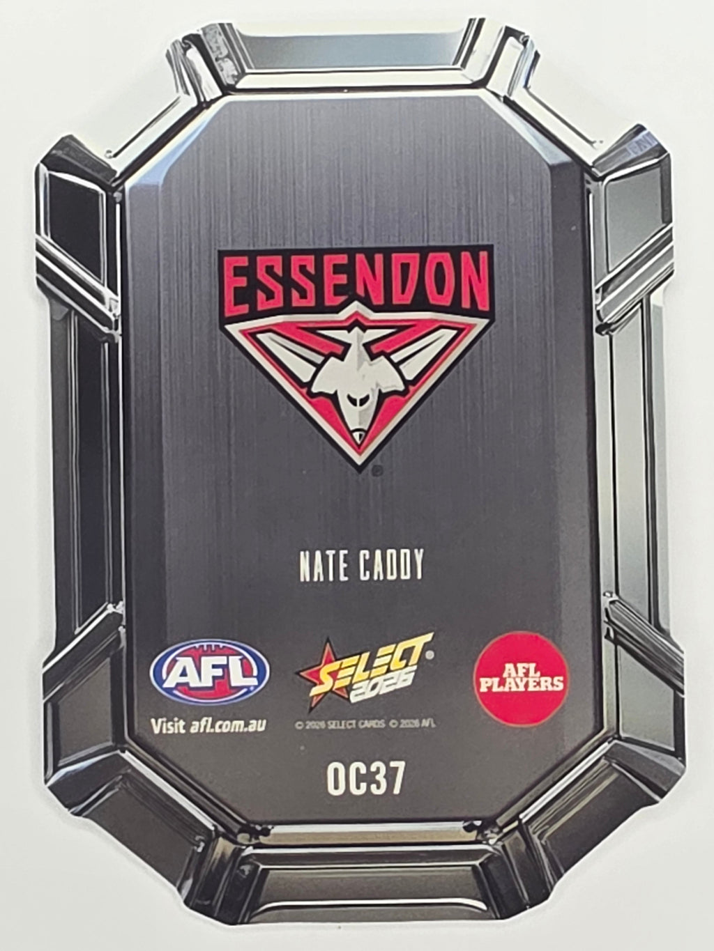 2026 AFL Footy Stars Octane Team Colours O37 Nate Caddy - Essendon Bombers