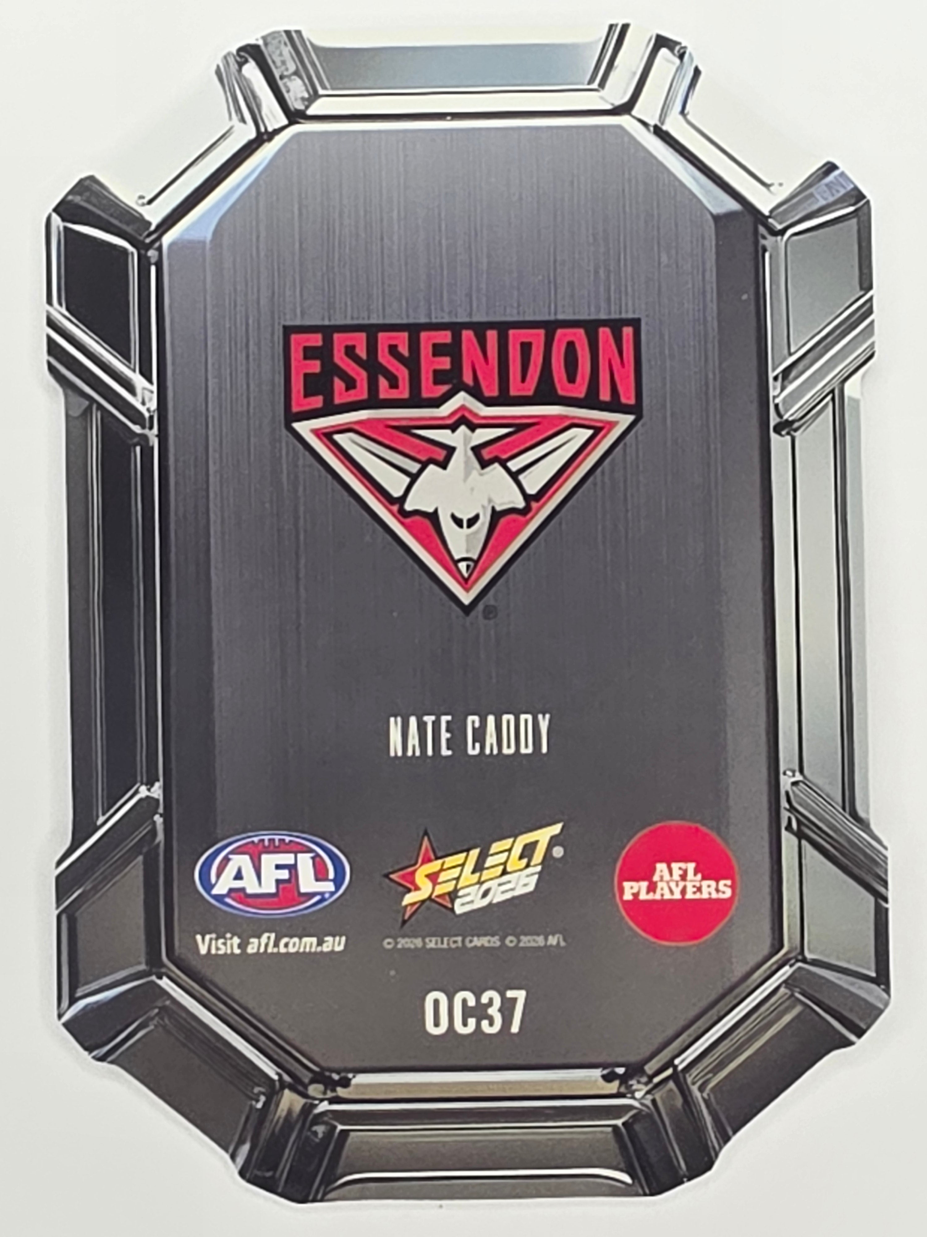 2026 AFL Footy Stars Octane Team Colours O37 Nate Caddy - Essendon Bombers