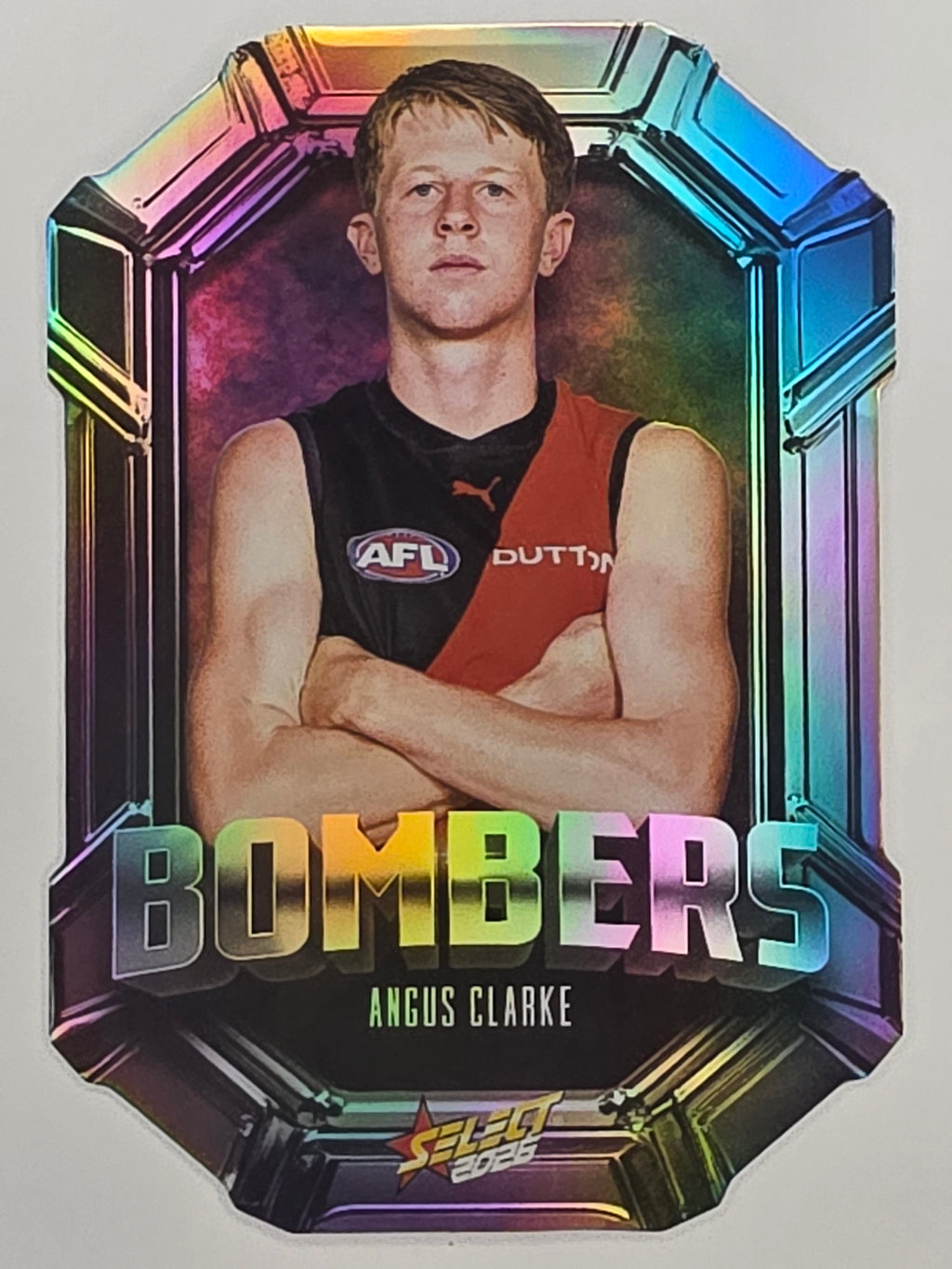 2026 AFL Footy Stars Octane Team Colours O39 Angus Clarke - Essendon Bombers