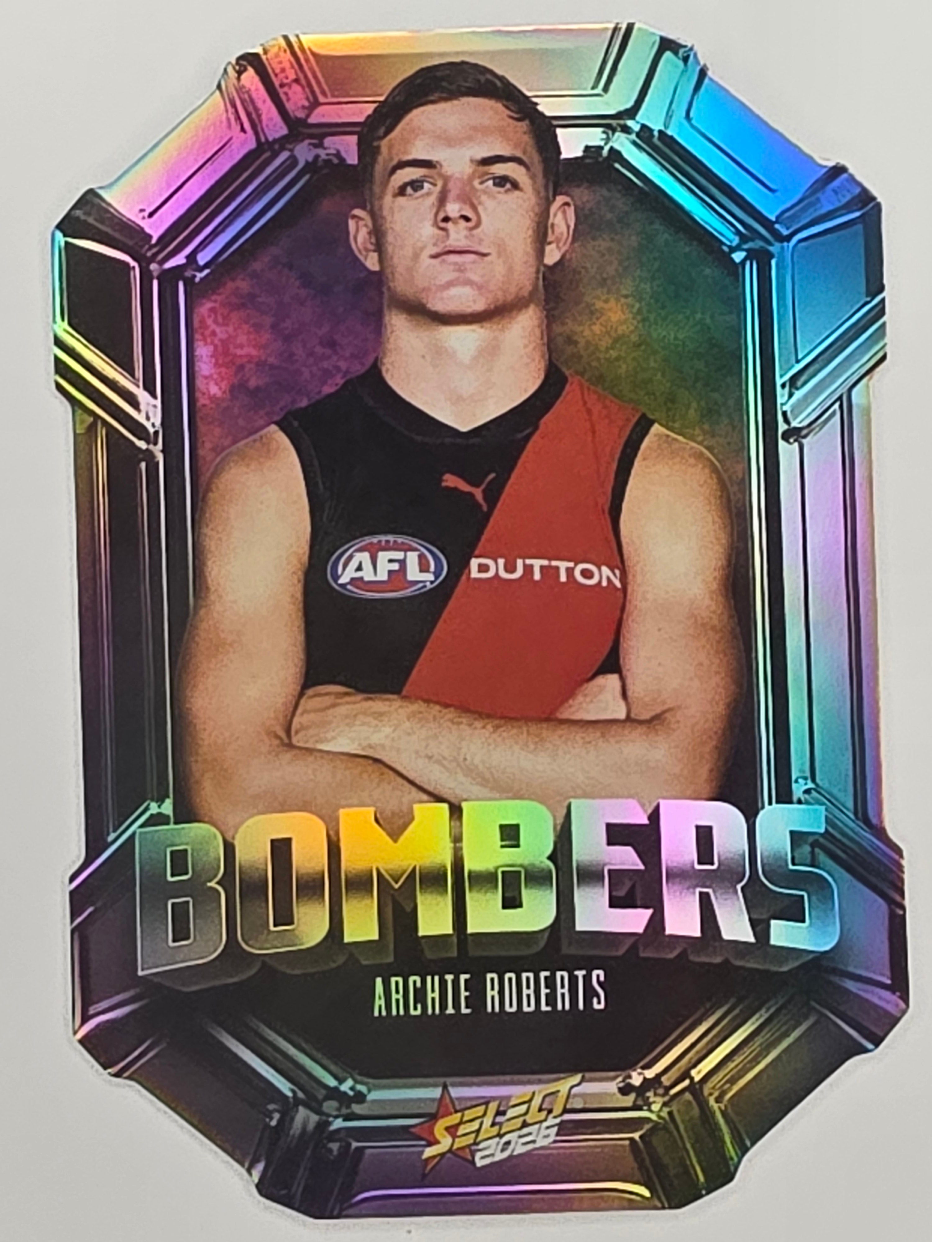 2026 AFL Footy Stars Octane Team Colours O45 Archie Roberts - Essendon Bombers