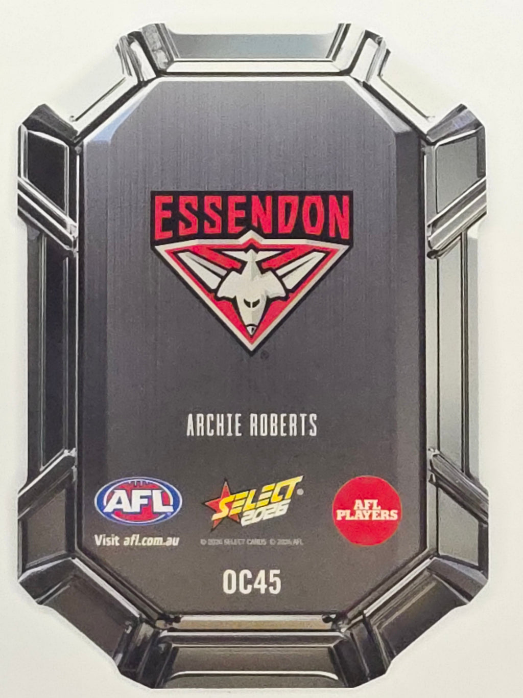2026 AFL Footy Stars Octane Team Colours O45 Archie Roberts - Essendon Bombers