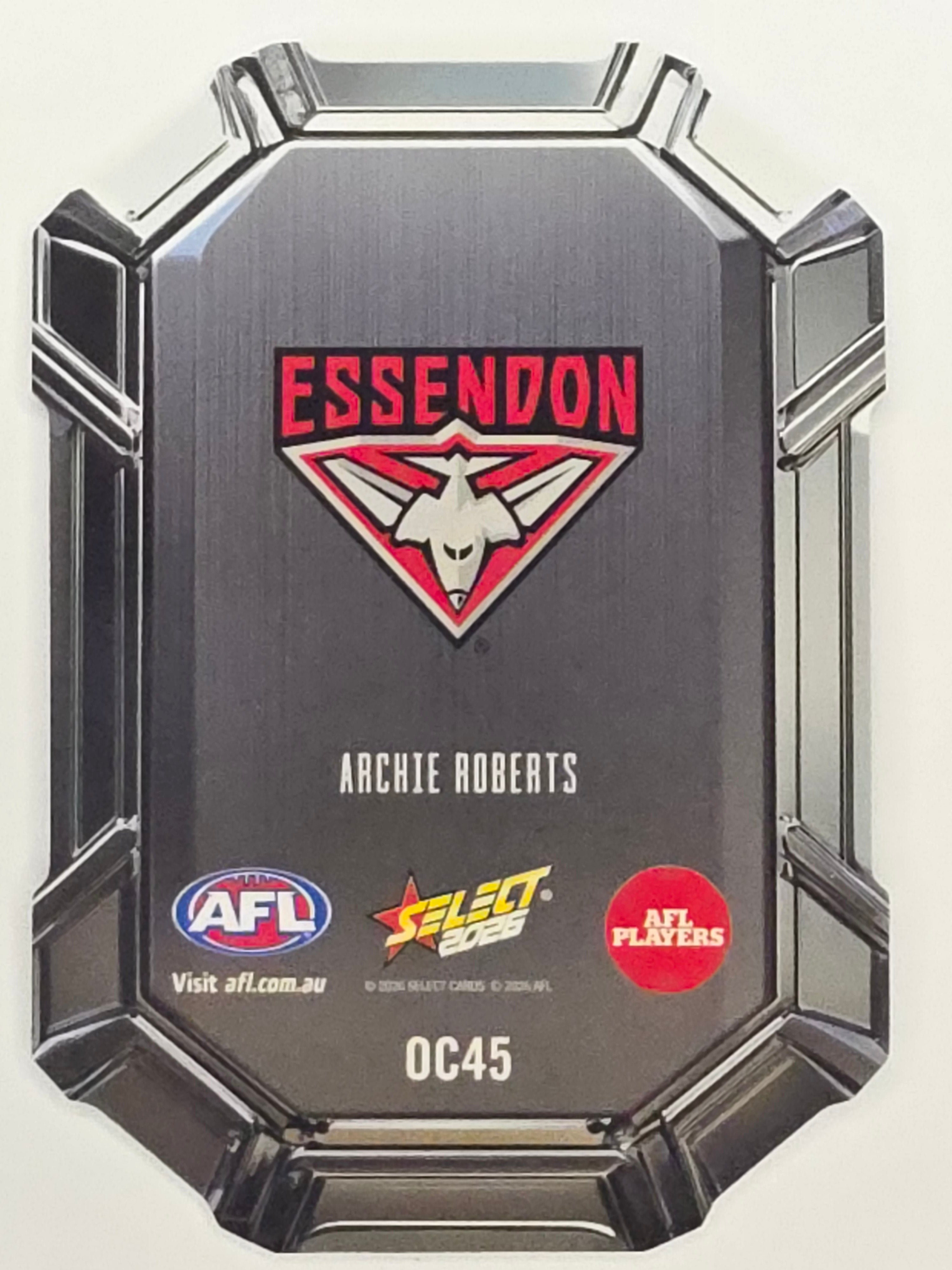 2026 AFL Footy Stars Octane Team Colours O45 Archie Roberts - Essendon Bombers