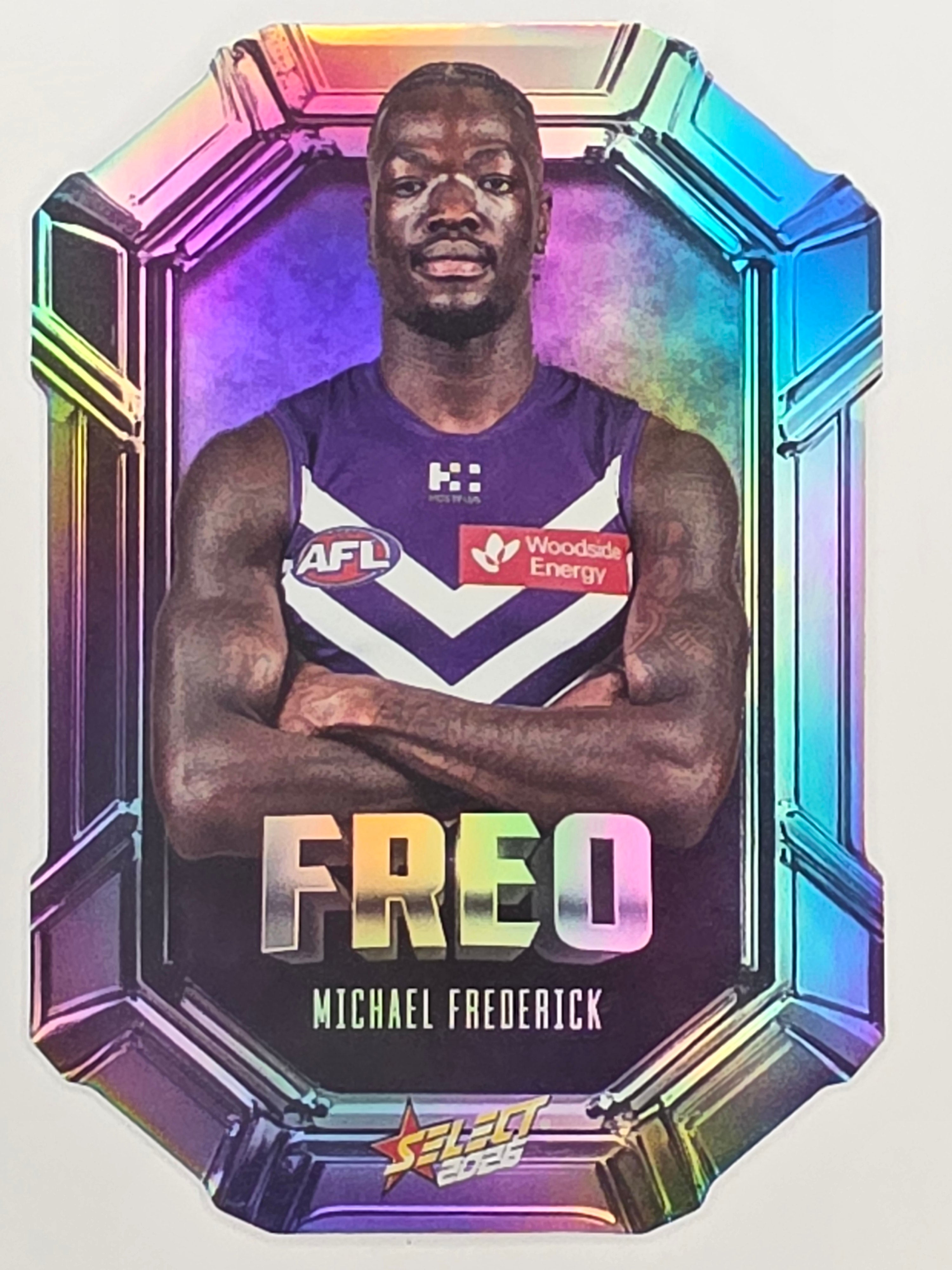 2026 AFL Footy Stars Octane Team Colours O48 Michael Frederick - Fremantle Dockers