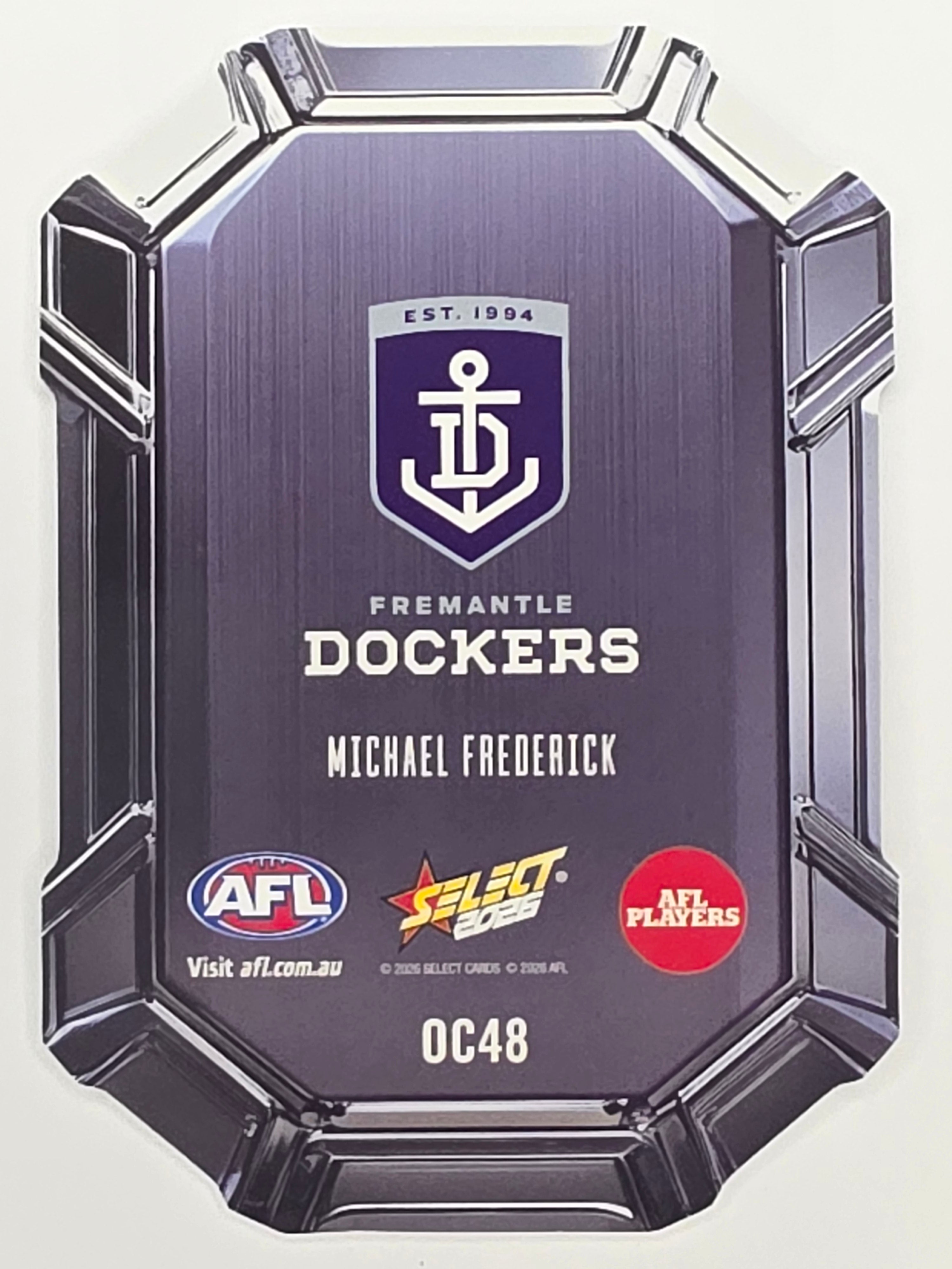 2026 AFL Footy Stars Octane Team Colours O48 Michael Frederick - Fremantle Dockers