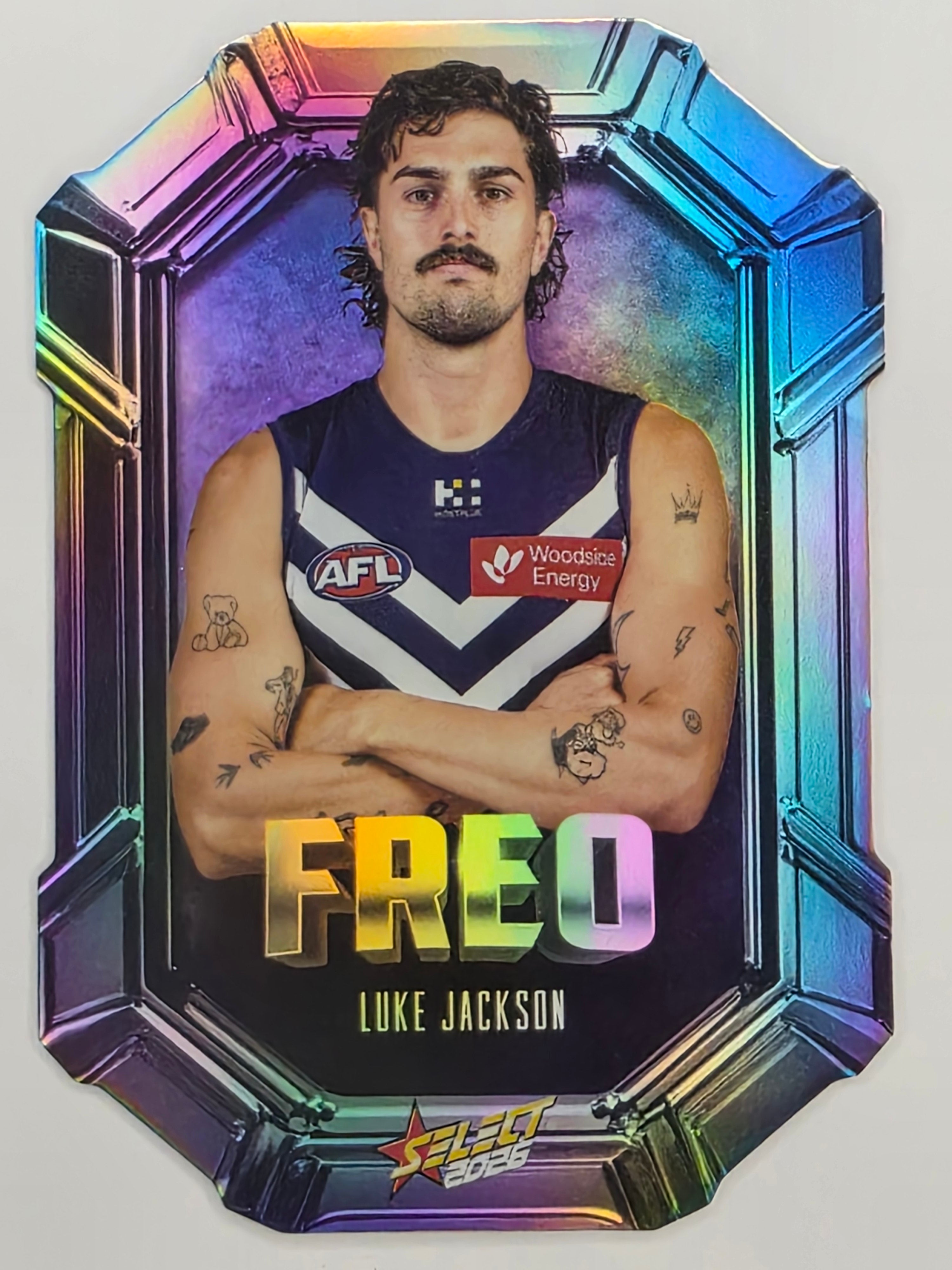 2026 AFL Footy Stars Octane Team Colours O49 Luke Jackson - Fremantle Dockers