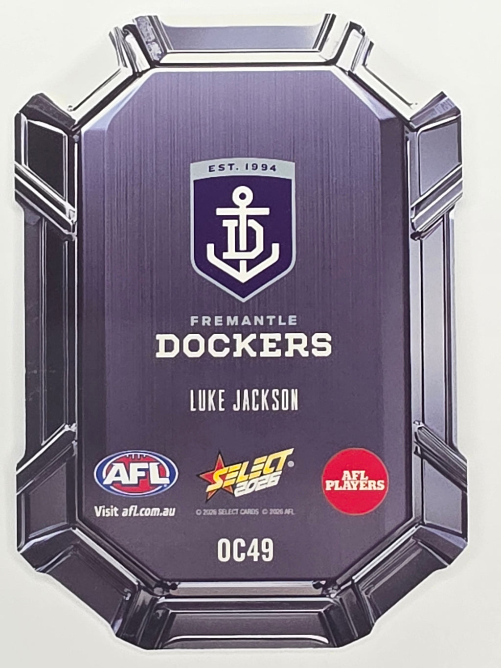 2026 AFL Footy Stars Octane Team Colours O49 Luke Jackson - Fremantle Dockers