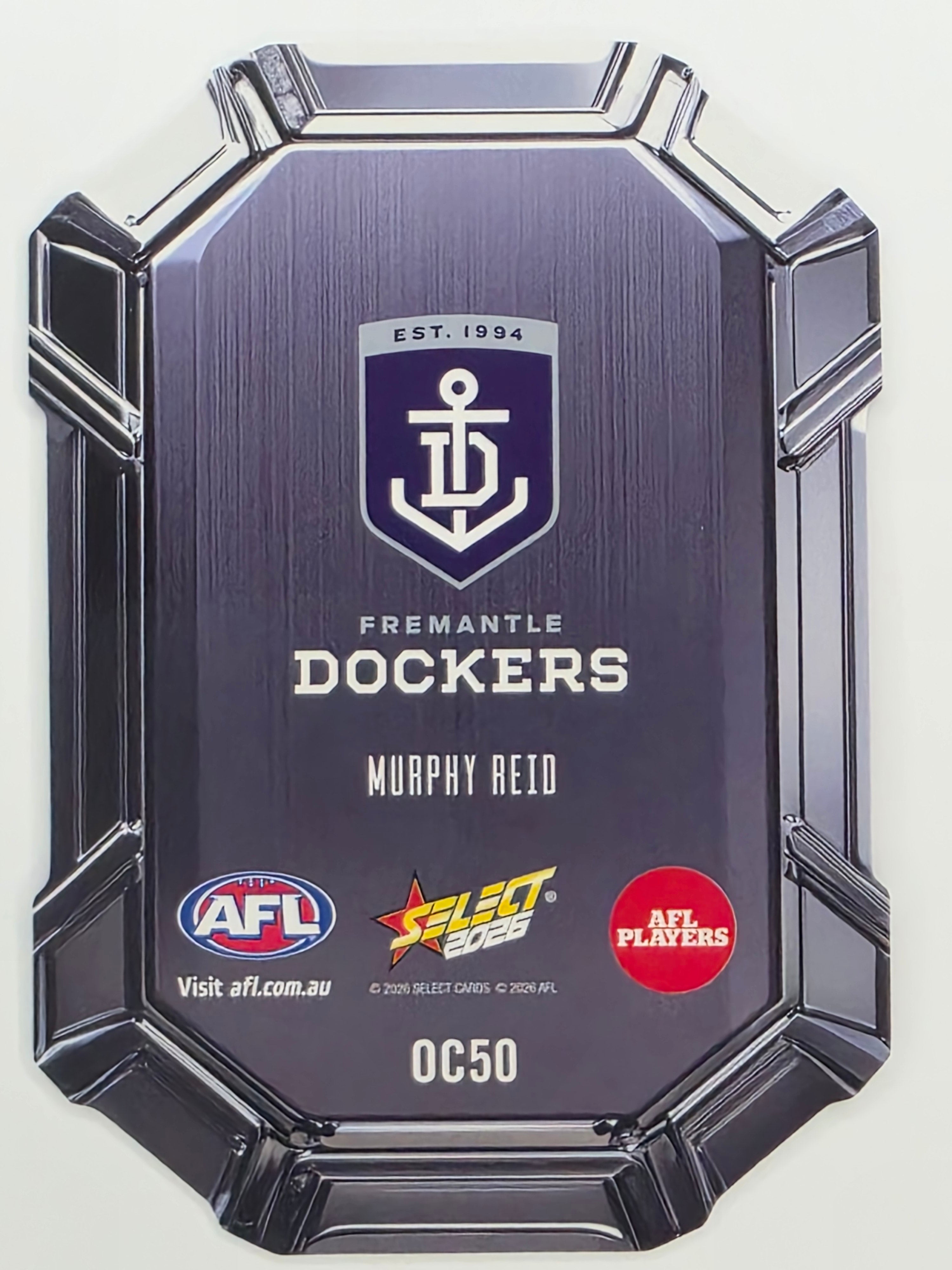 2026 AFL Footy Stars Octane Team Colours O50 Murphy Reid - Fremantle Dockers