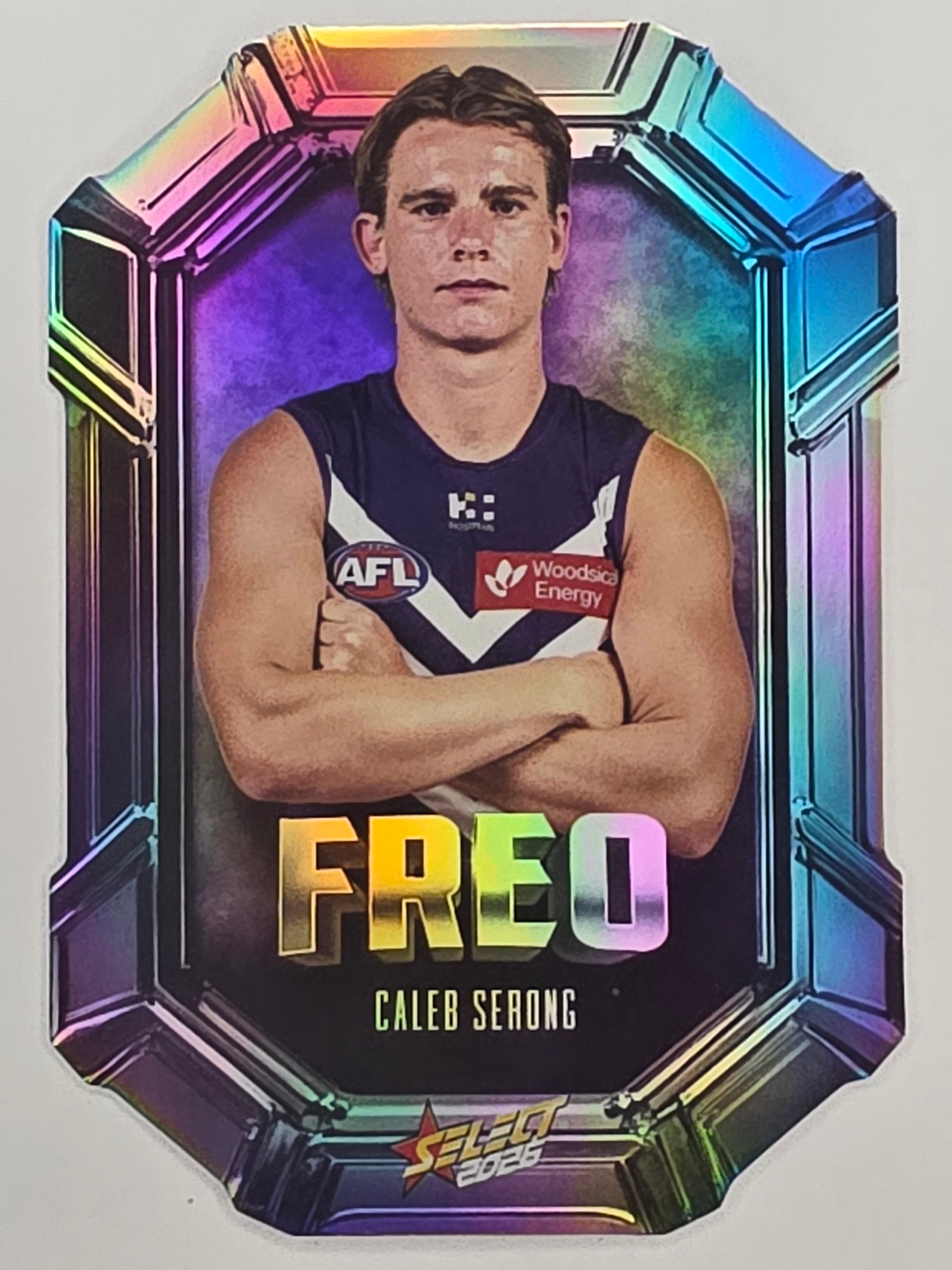 2026 AFL Footy Stars Octane Team Colours O51 Caleb Serong - Fremantle Dockers