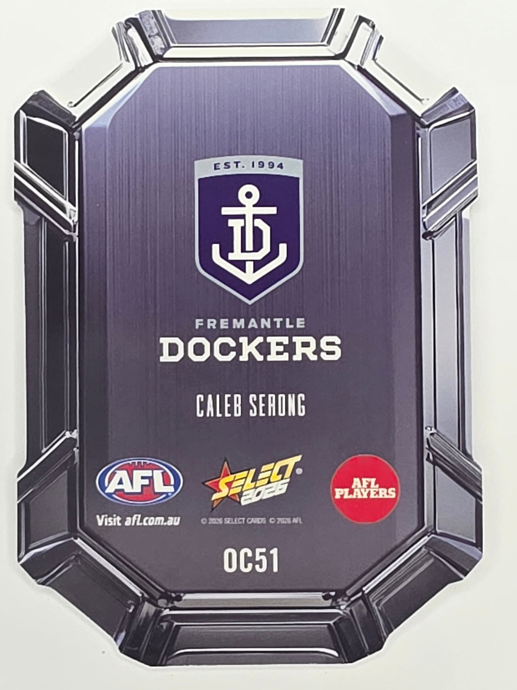 2026 AFL Footy Stars Octane Team Colours O51 Caleb Serong - Fremantle Dockers