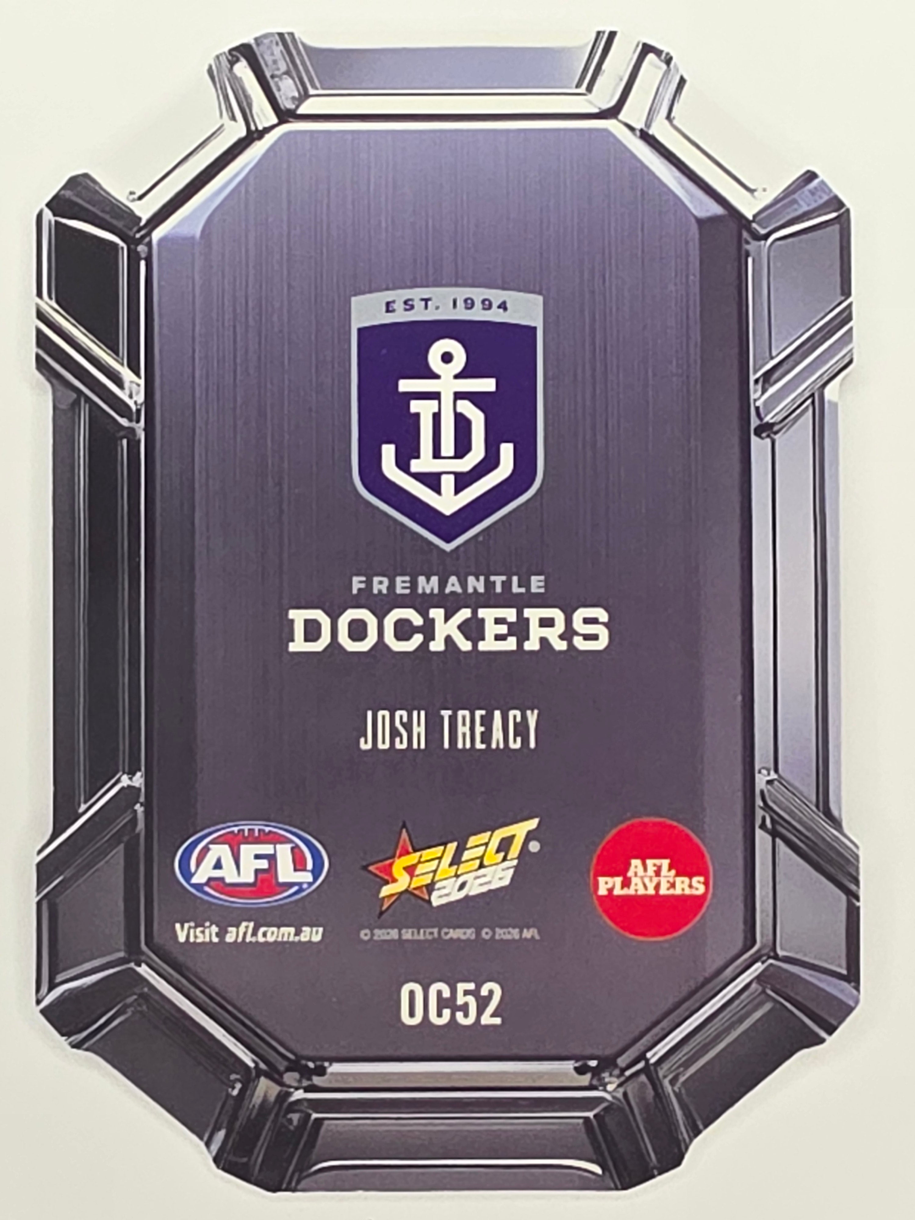 2026 AFL Footy Stars Octane Team Colours O52 Josh Treacy - Fremantle Dockers