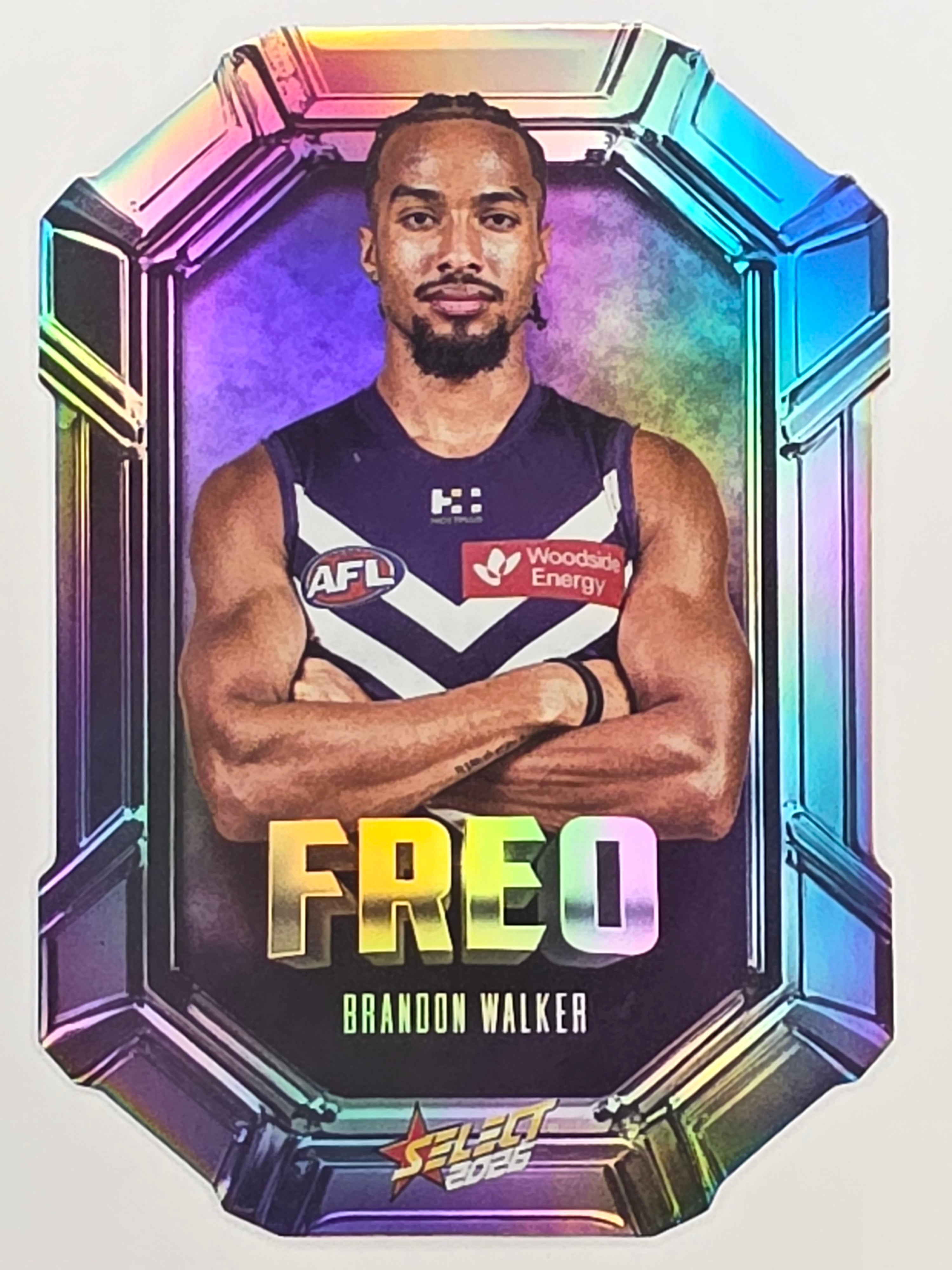 2026 AFL Footy Stars Octane Team Colours O54 Brandon Walker - Fremantle Dockers