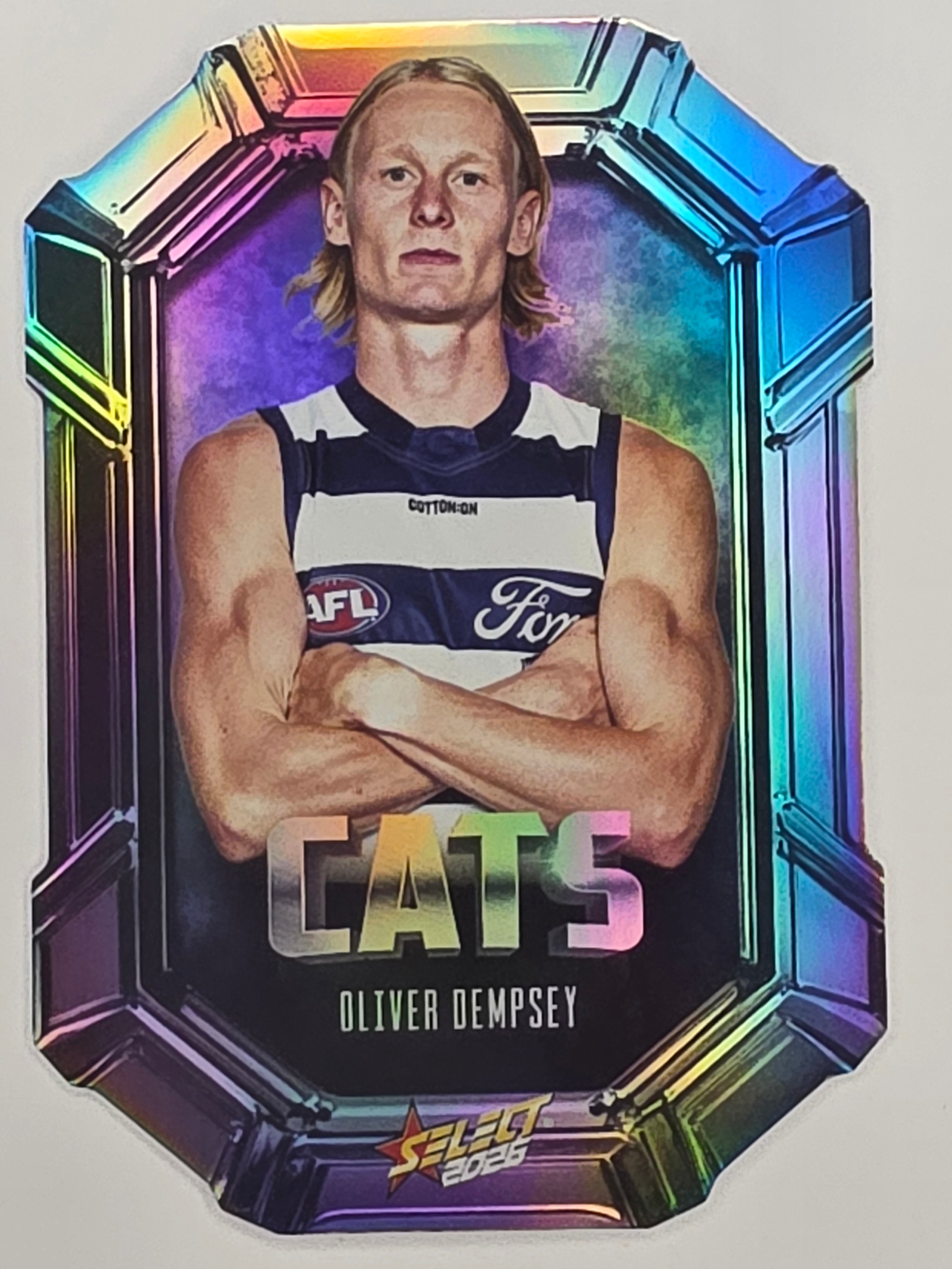 2026 AFL Footy Stars Octane Team Colours O56 Oliver Dempsey - Geelong Cats