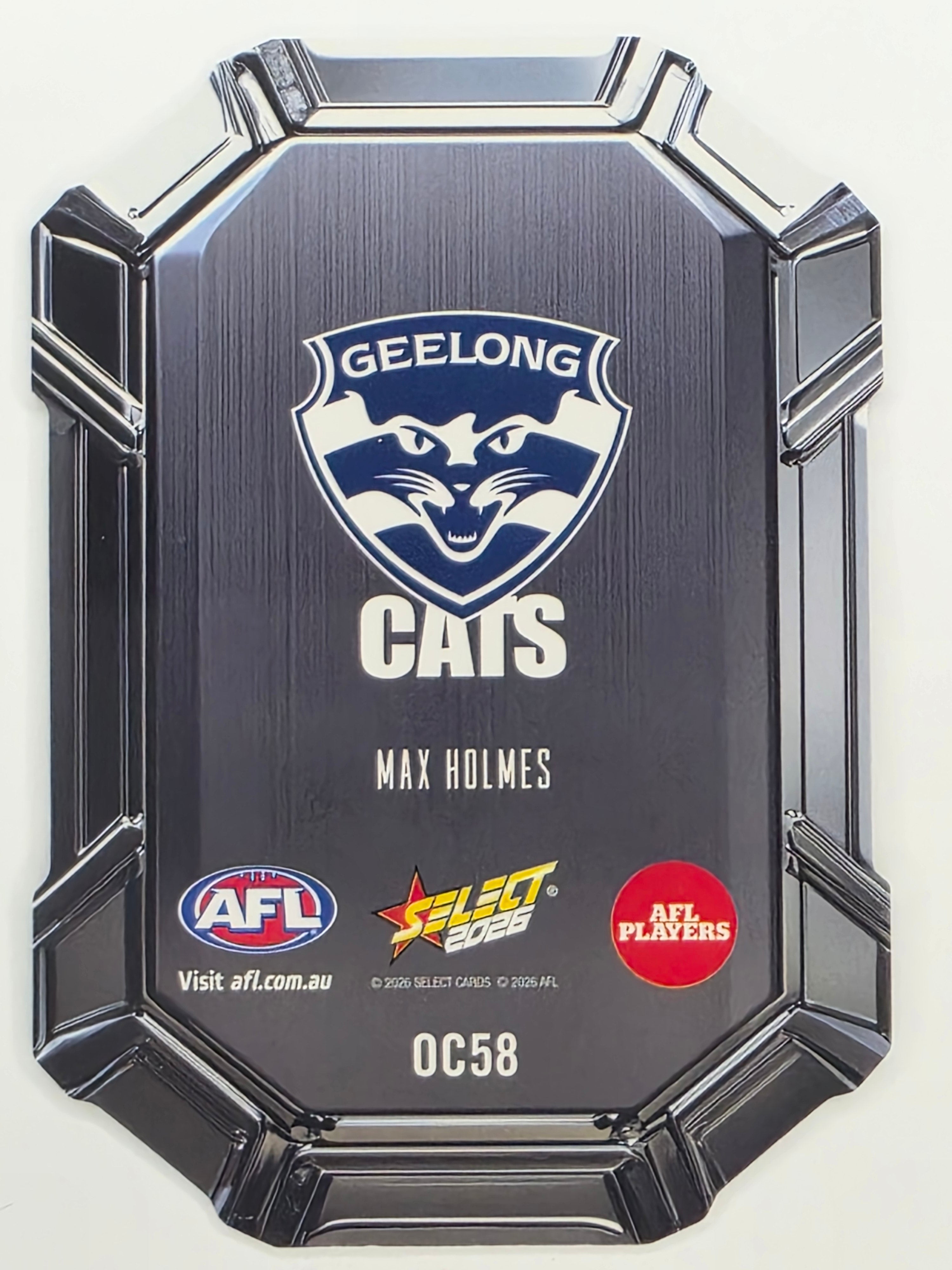 2026 AFL Footy Stars Octane Team Colours O58 Max Holmes - Geelong Cats