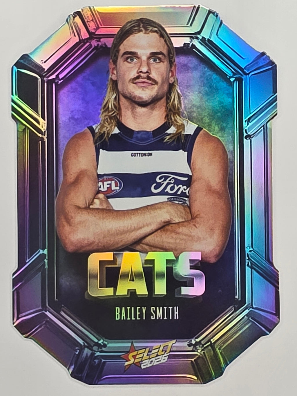 2026 AFL Footy Stars Octane Team Colours O63 Bailey Smith - Geelong Cats