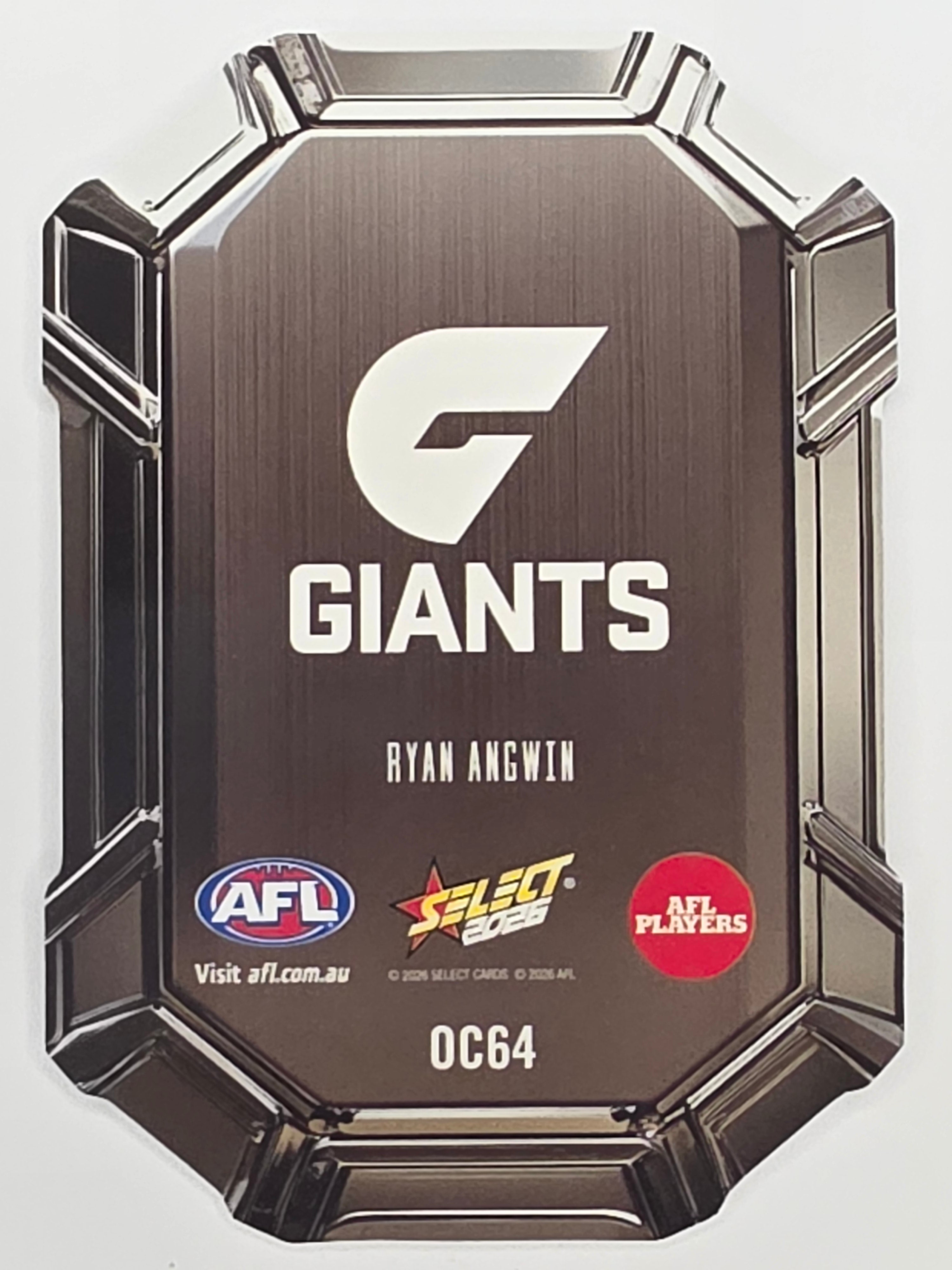 2026 AFL Footy Stars Octane Team Colours O64 Ryan Angwin - GWS Giants