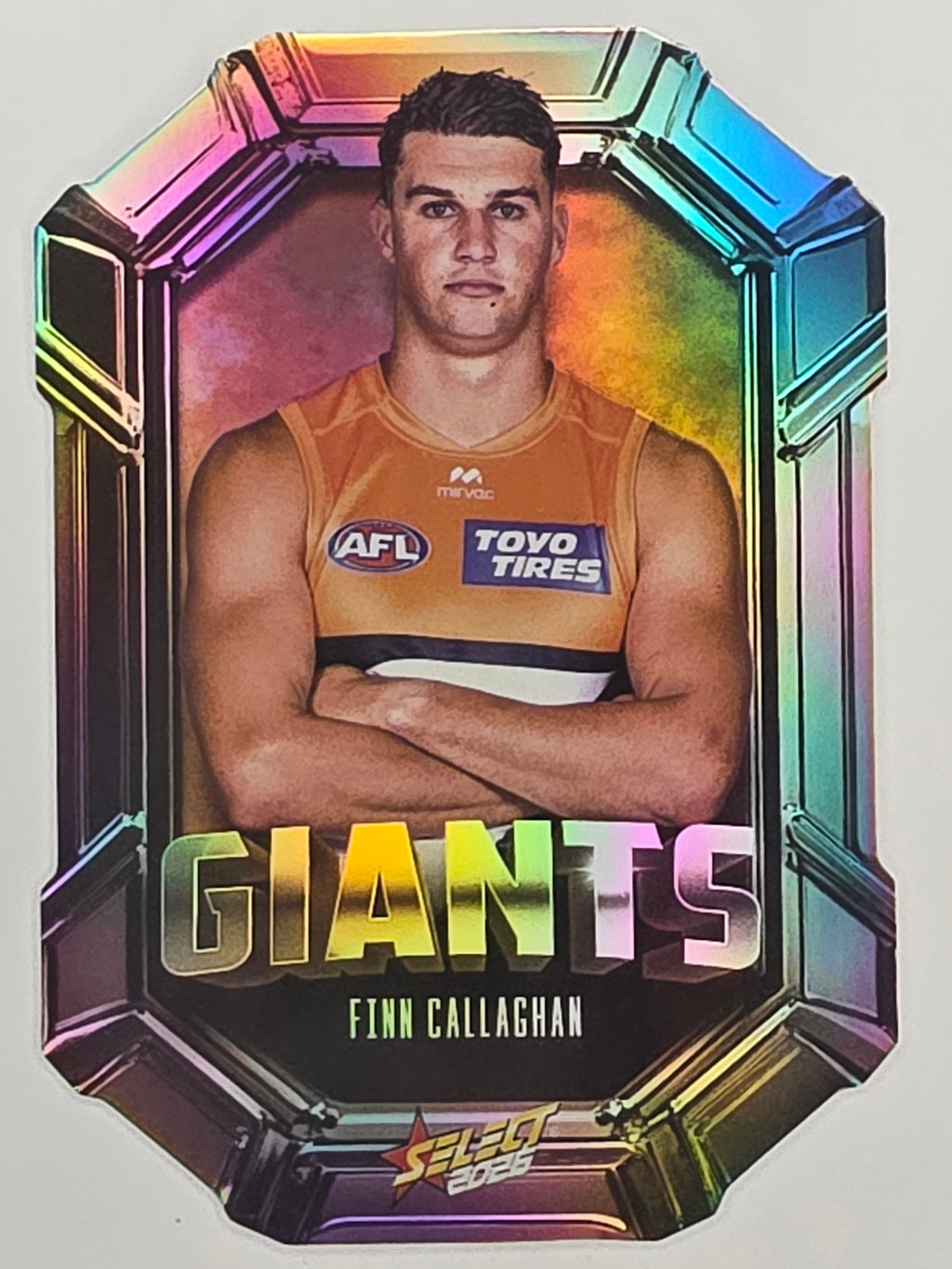 2026 AFL Footy Stars Octane Team Colours O67 Finn Callaghan - GWS Giants
