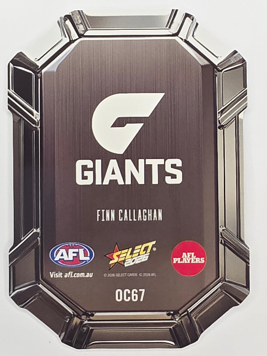 2026 AFL Footy Stars Octane Team Colours O67 Finn Callaghan - GWS Giants