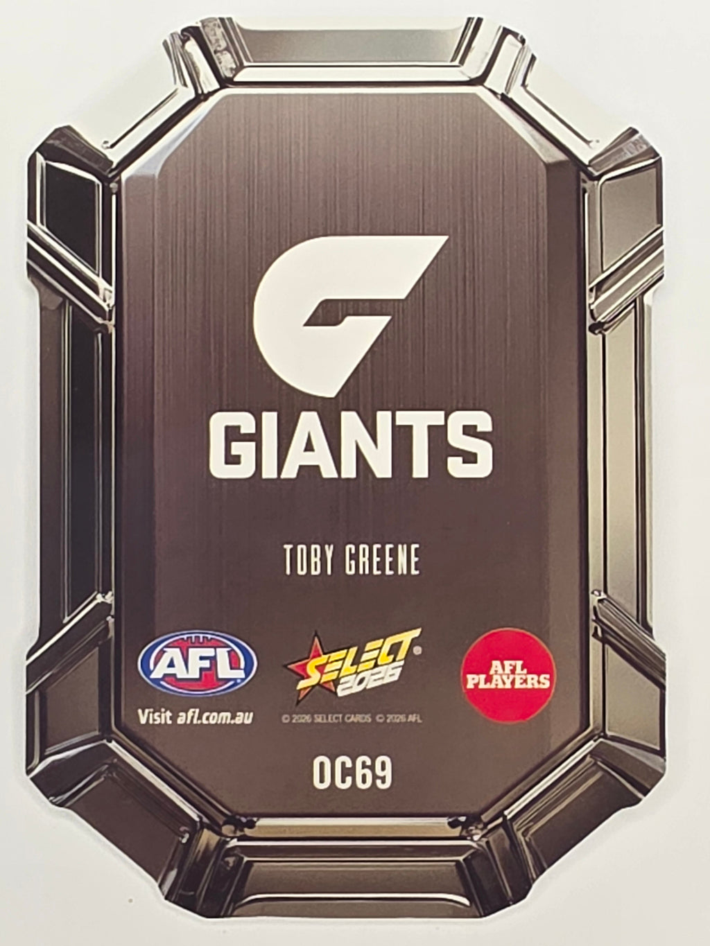 2026 AFL Footy Stars Octane Team Colours O69 Toby Greene - GWS Giants