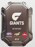 2026 AFL Footy Stars Octane Team Colours O70 Max Gruzewski - GWS Giants