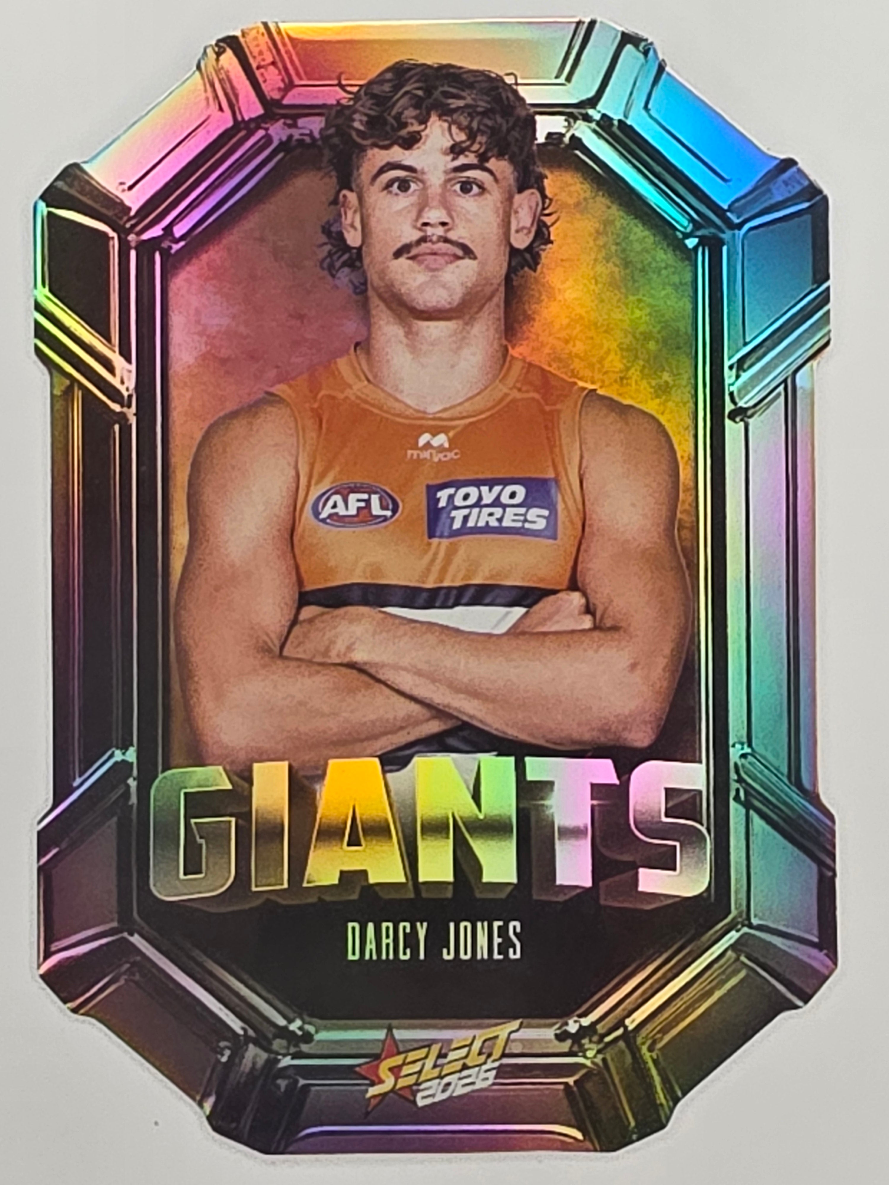 2026 AFL Footy Stars Octane Team Colours O71 Darcy Jones - GWS Giants