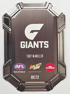 2026 AFL Footy Stars Octane Team Colours O72 Toby McMullin - GWS Giants