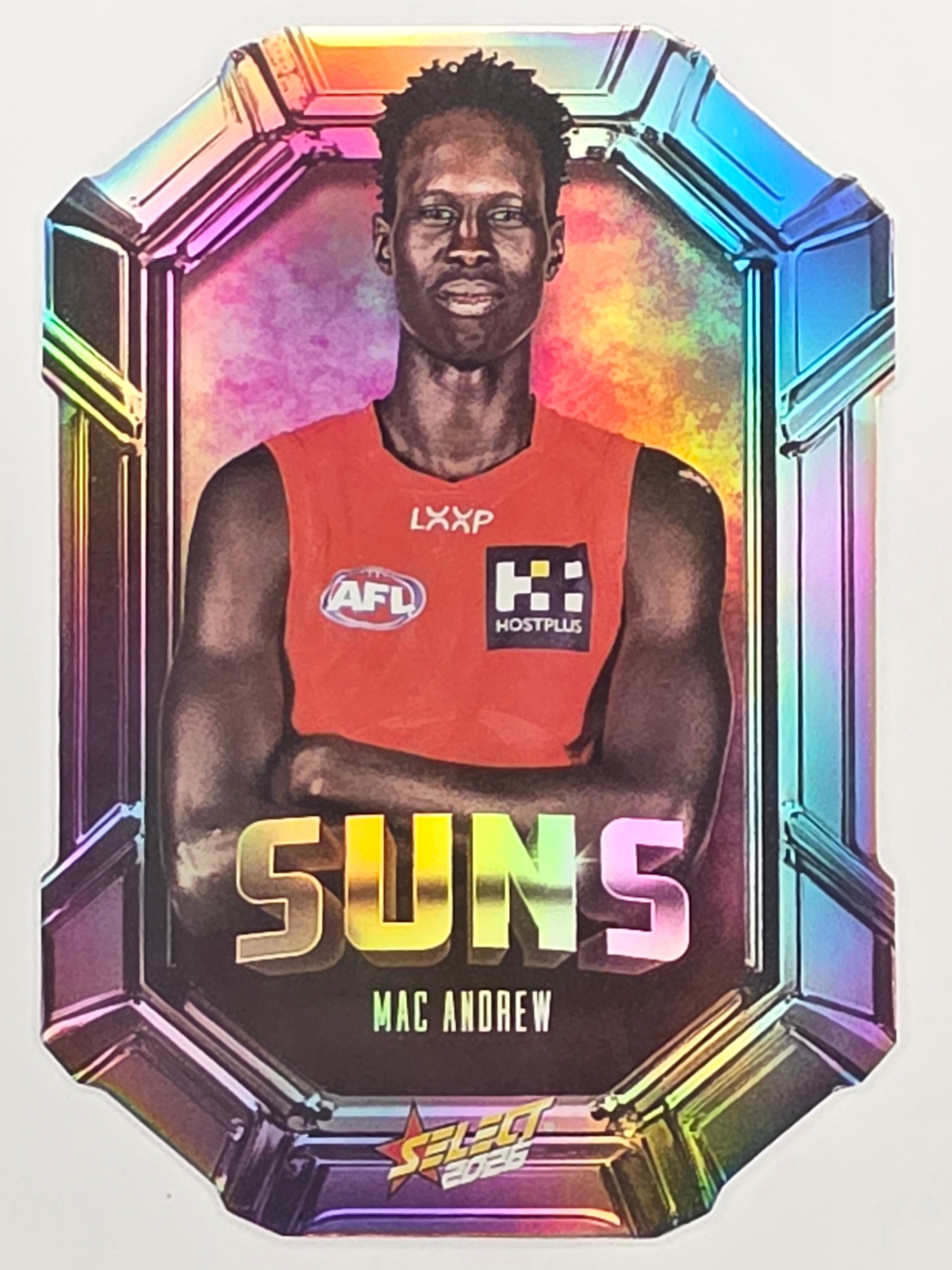 2026 AFL Footy Stars Octane Team Colours O73 Mac Andrew - Gold Coast Suns