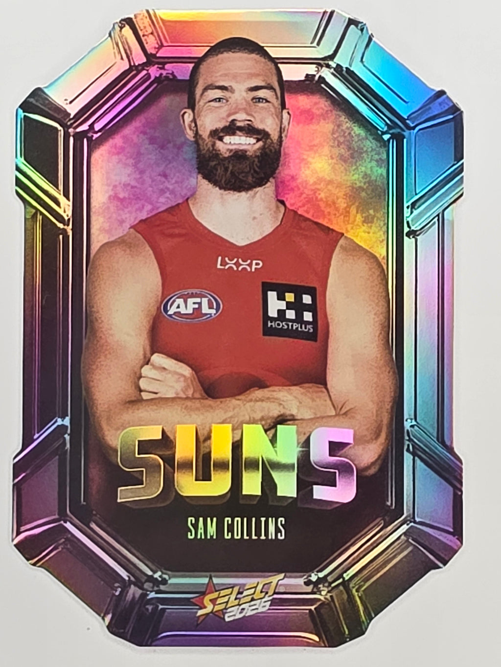2026 AFL Footy Stars Octane Team Colours O74 Sam Collins - Gold Coast Suns